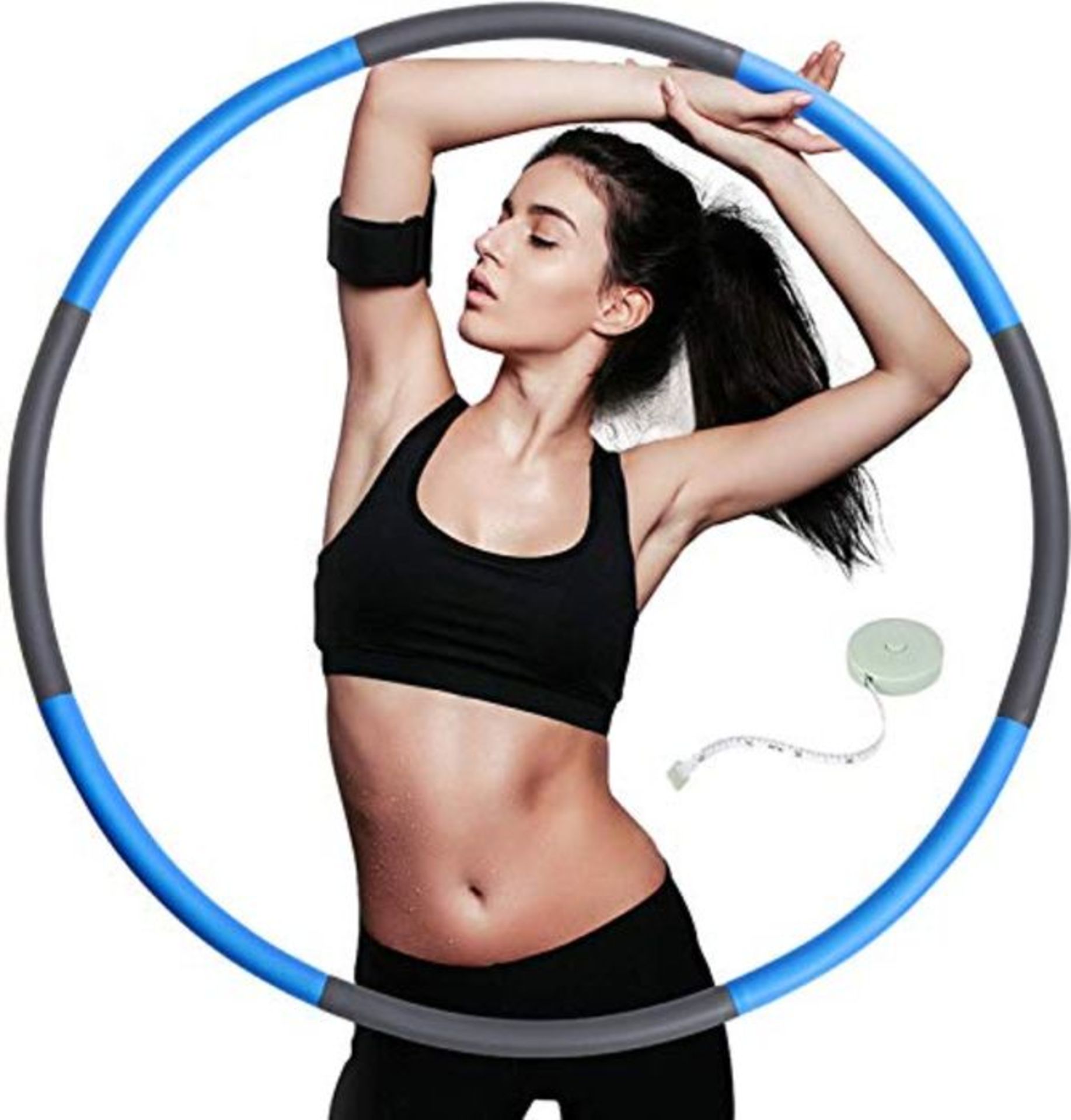 TOPLUS. Hula Hoop Adult Hula Hoops for People for Weight Loss and Massage, 8 Removable