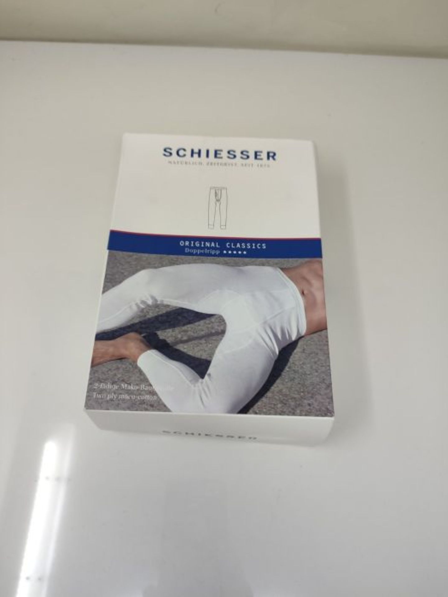 Schiesser Herren Lang Unterhose, Weiß (100-weiss), XXL EU - Image 2 of 3