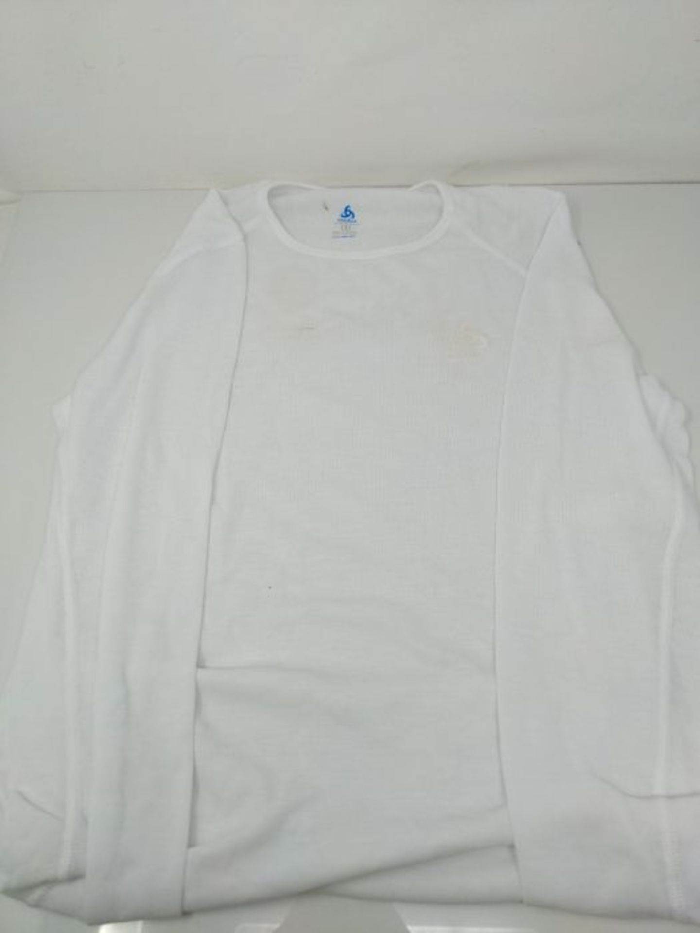 ODLO(??? Women Bl Top Crew Neck L/S Active Warm Top - White, Small - Image 2 of 3