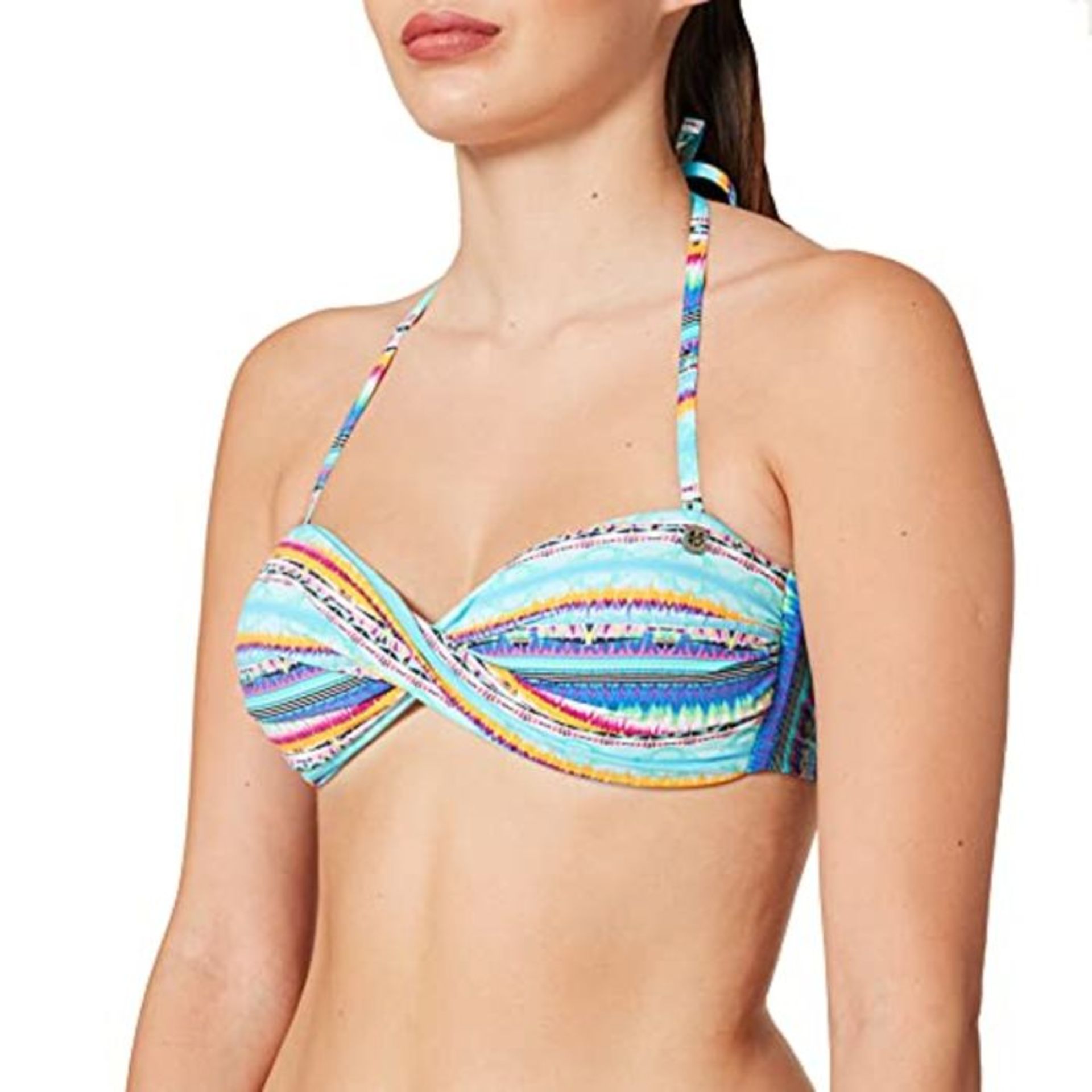 Banana Moon Women's Boro Bikini Top, Turquoise (Turquoise CHINKA HFJ14), 10