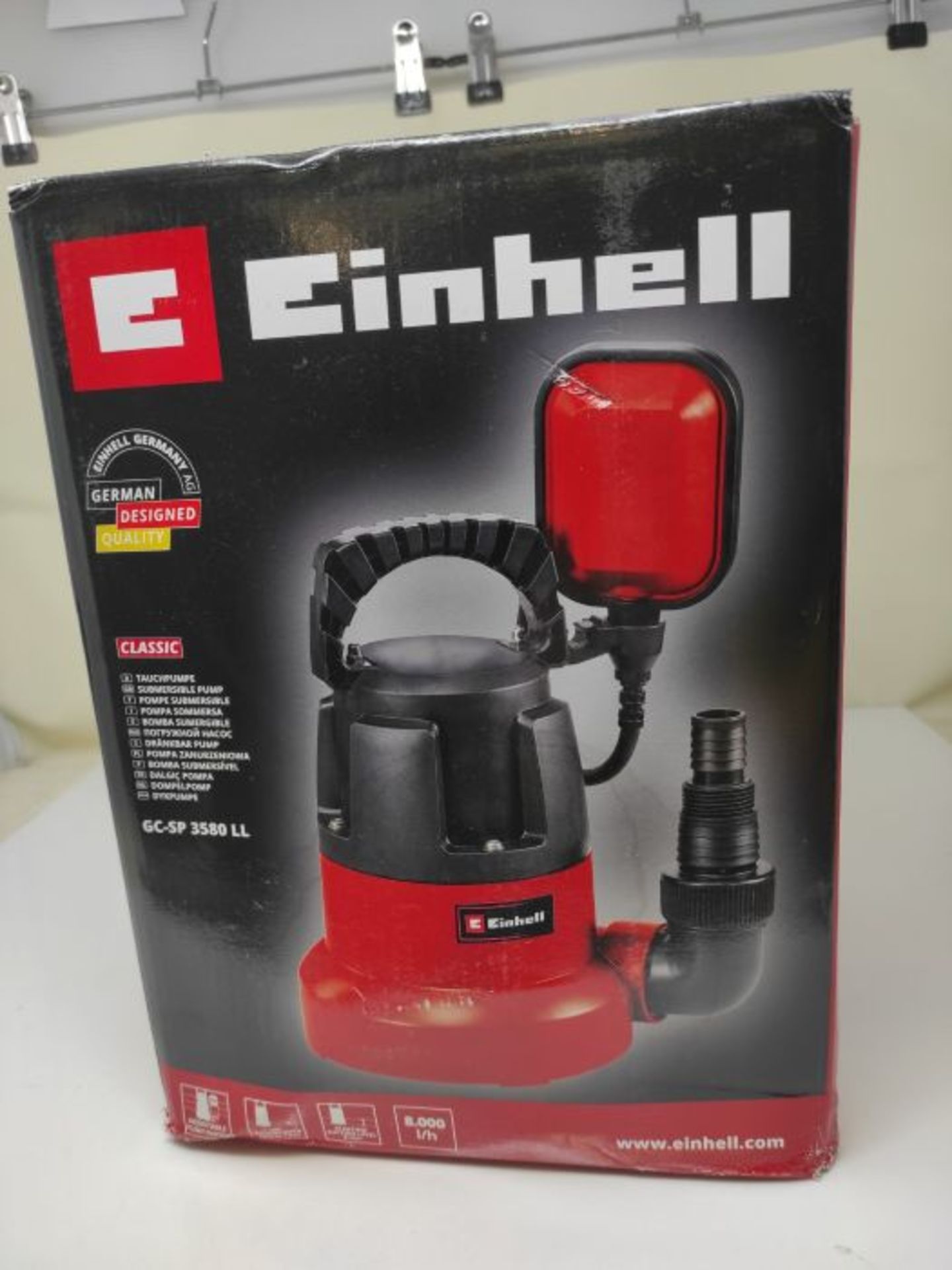Einhell Submersible Pump GC-SP 3580 LL (350 W, 8000 L/H Extraction Down to 1 mm, Pump - Image 2 of 3