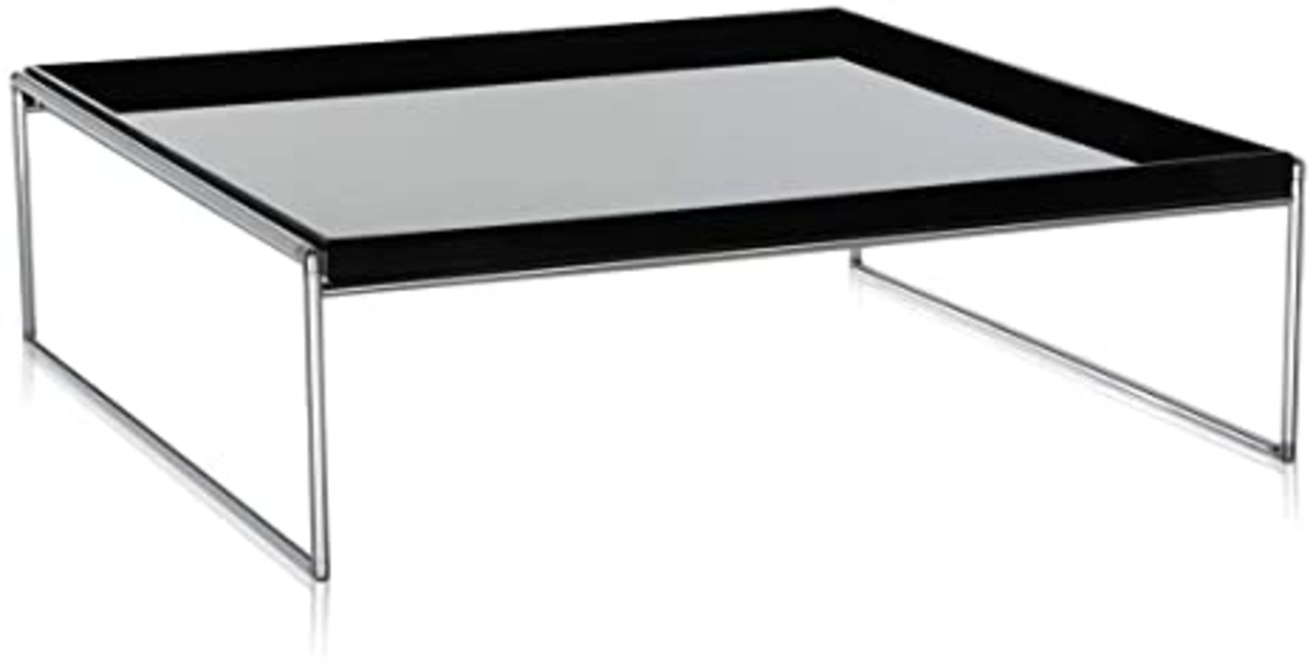 RRP £385.00 [Cracked] Kartell Trays Furniture, Black, 92 x 89 x 8 cm,0441209