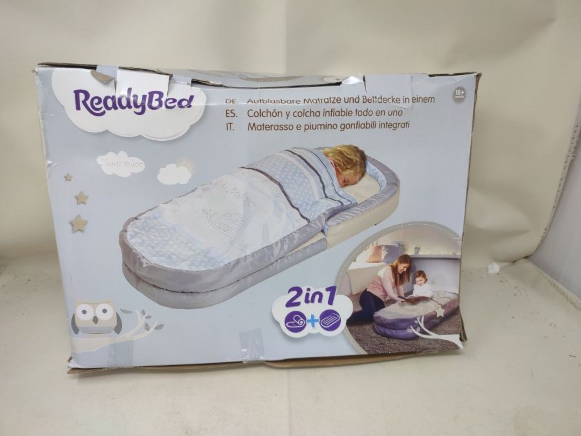 Sleepytime Owl My First ReadyBed - Inflatable Toddler Air Bed and Sleeping Bag in one, - Image 2 of 3