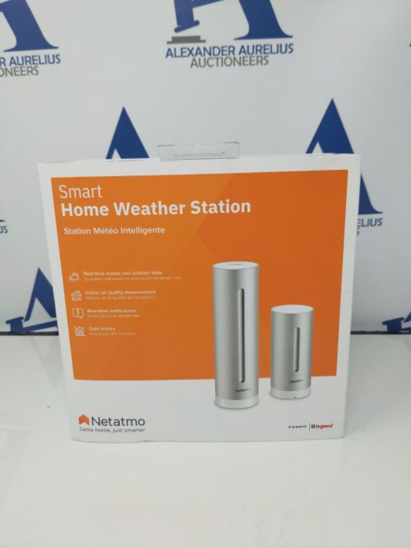 RRP £143.00 Netatmo Weather Station Indoor Outdoor with Wireless Outdoor Sensor - Compatible with