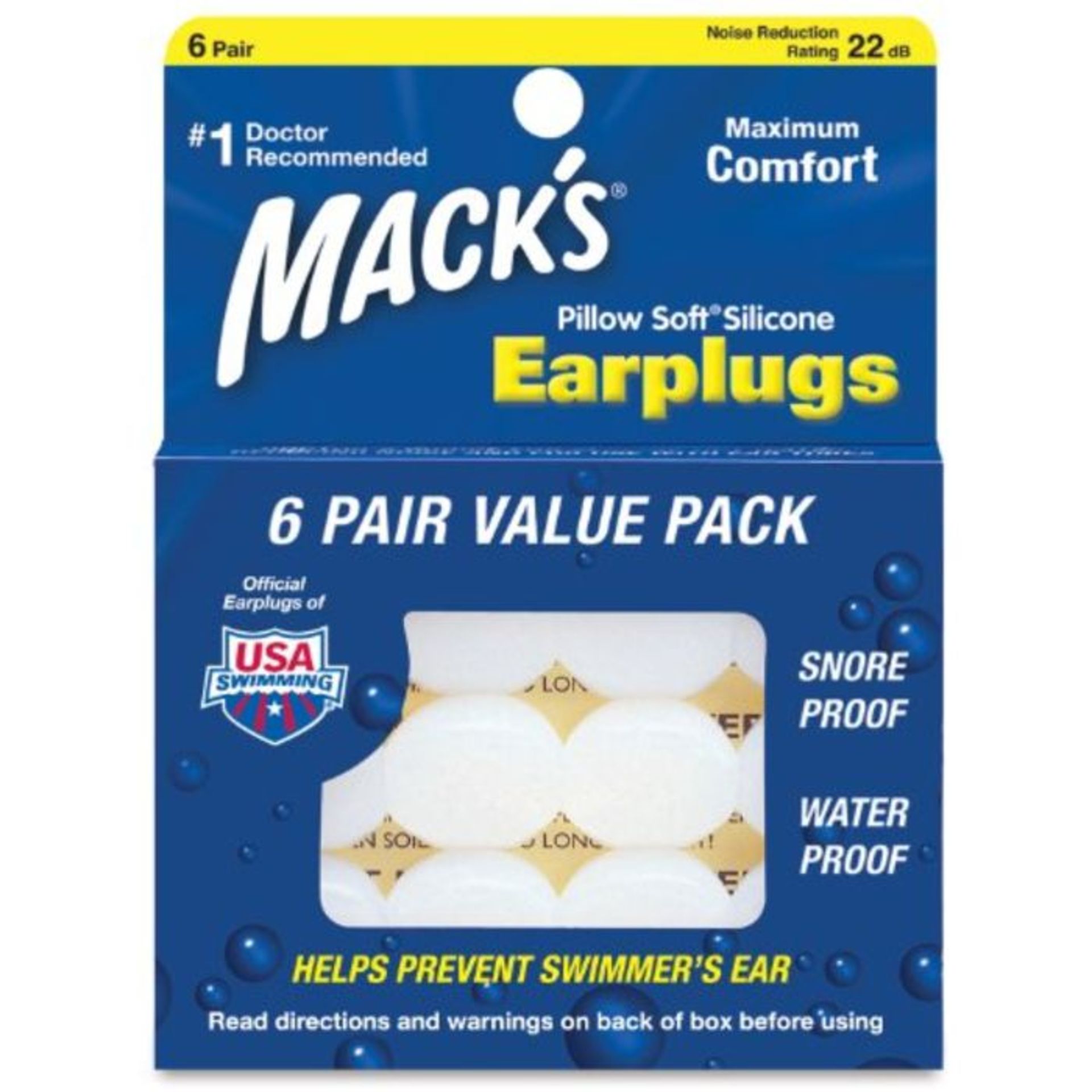 Mack's Pillow Soft Silicone Earplugs (4 Pack)