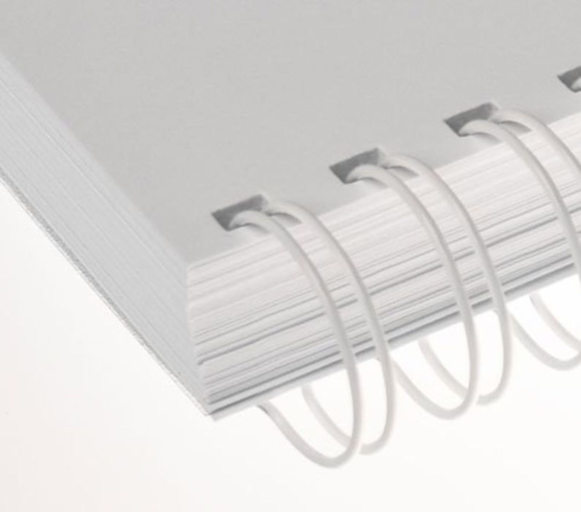Renz 311600034 16.0 mm Ring Wire Cut Element - White. 3:1 Pitch. A4. 50 Wires per Box.