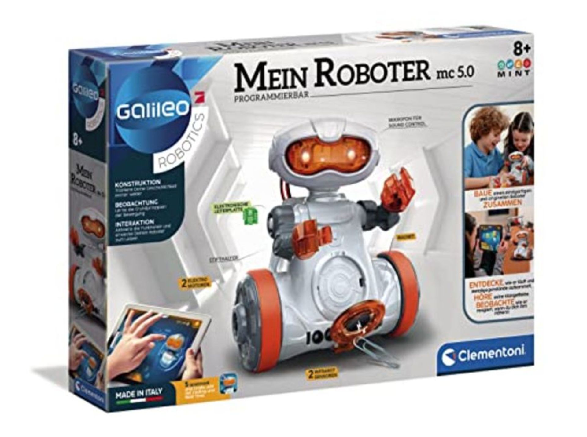 Clementoni 59158 Galileo MC 5.0-Programmable Robot for Children from 8 Years