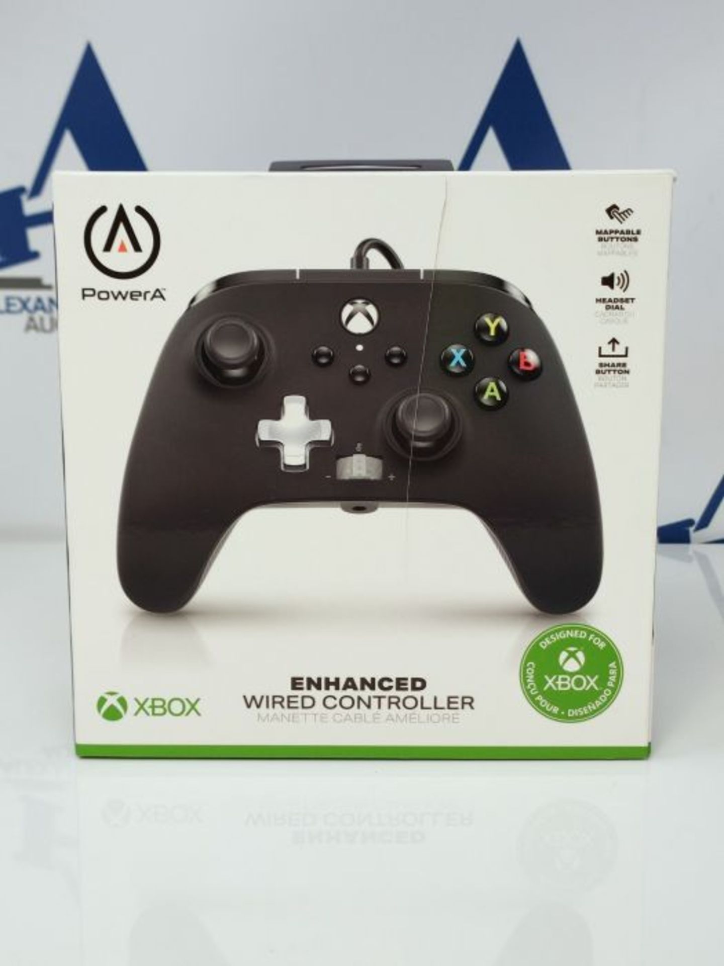 PowerA Controller giochi cablato avanzato per Xbox, gamepad, Xbox Series X|S, Nero - Image 2 of 3