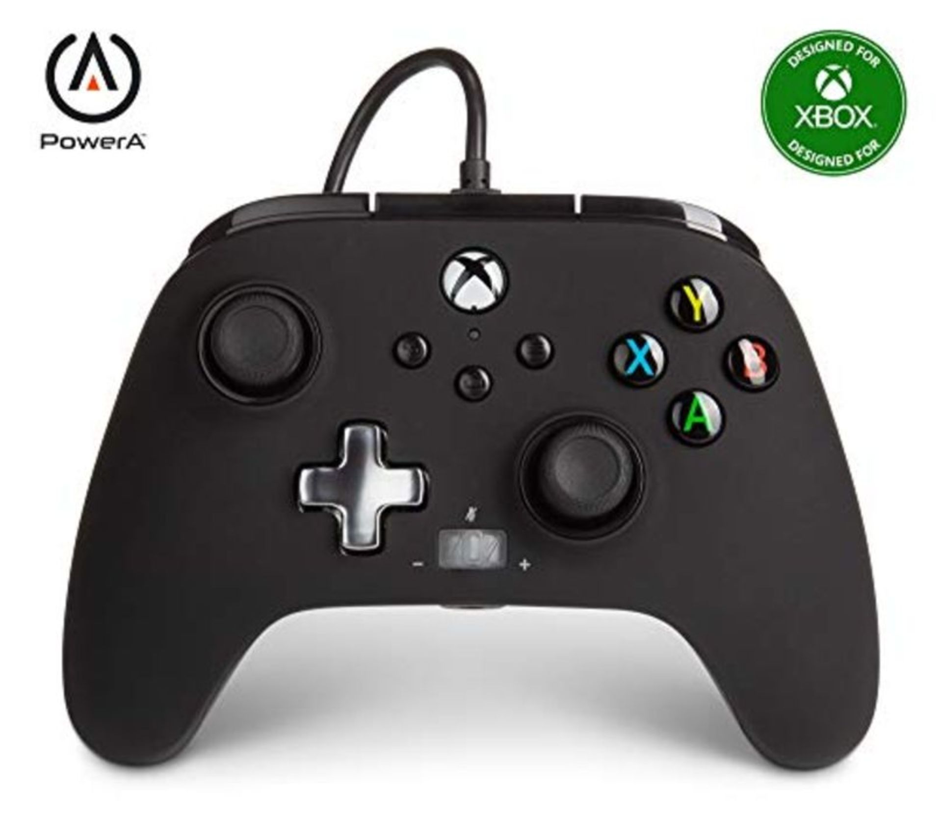 PowerA Controller giochi cablato avanzato per Xbox, gamepad, Xbox Series X|S, Nero
