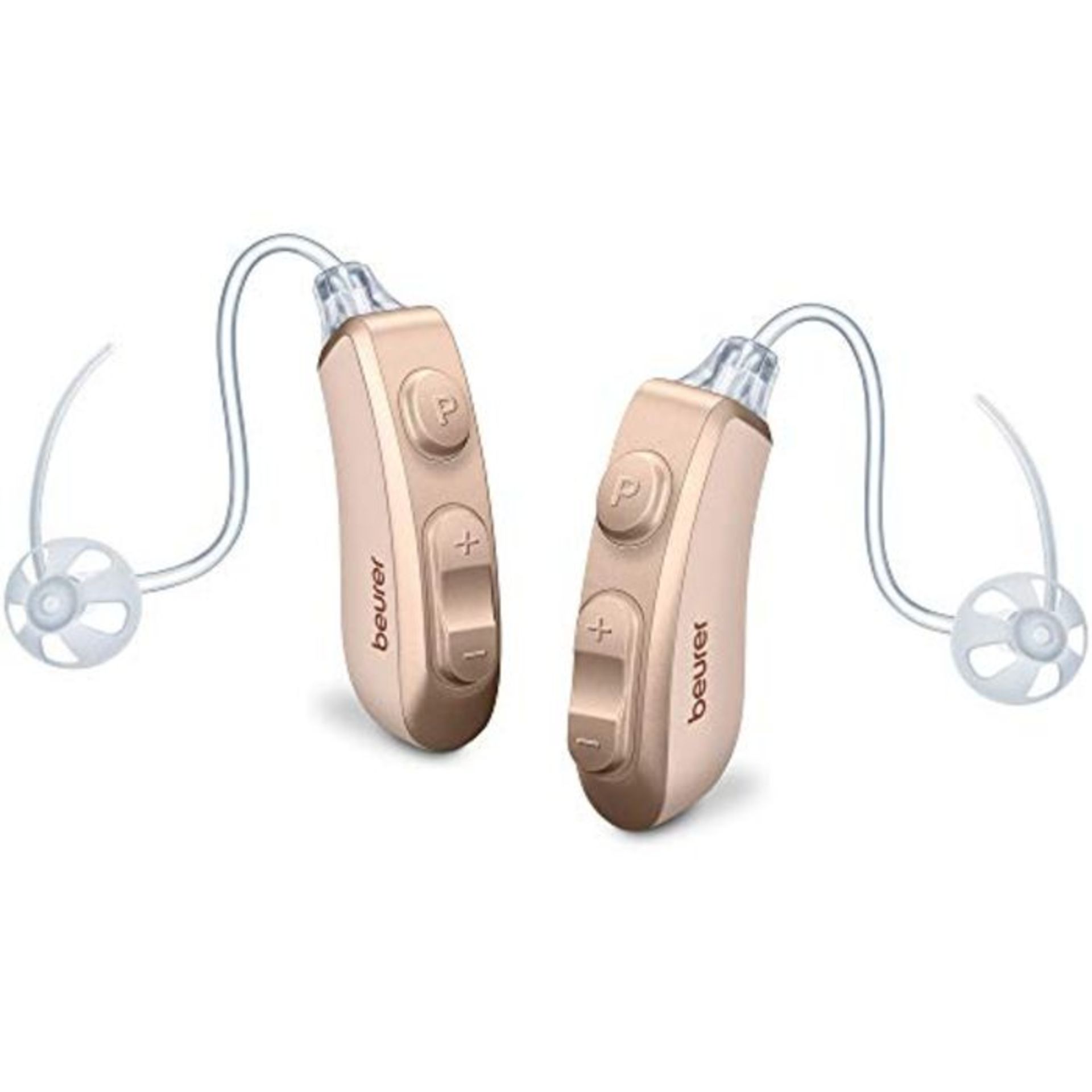 RRP £171.00 Beurer HA80 Rechargeable Digital Hearing Amplifiers, 2-Piece, Sits Ergonomically Behin