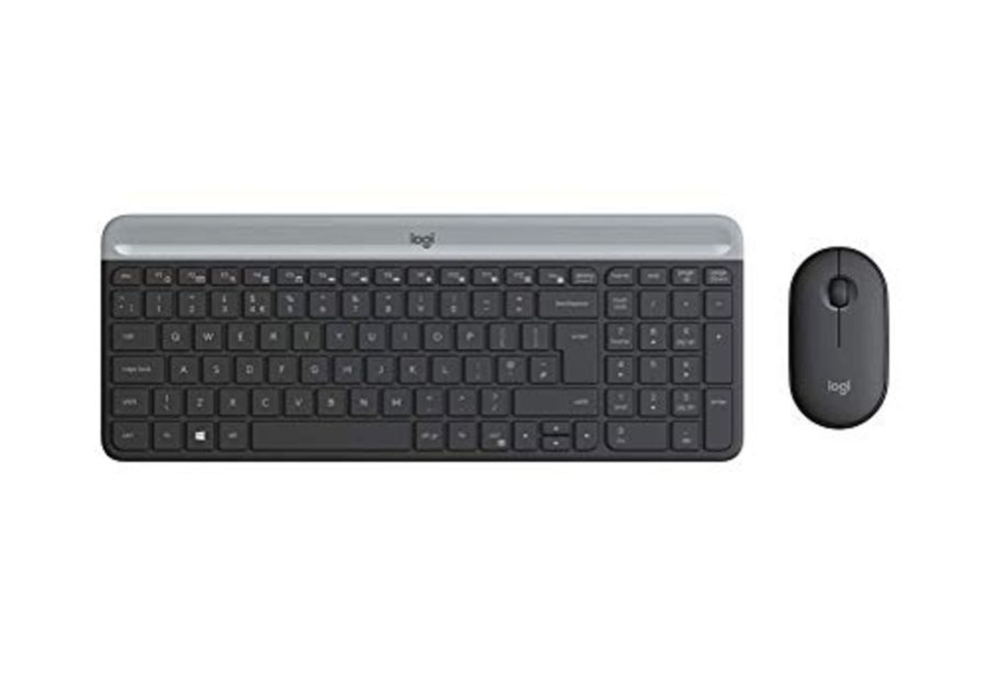Logitech MK470 Slim Wireless Keyboard & Mouse Combo, QWERTZ German Layout - Black