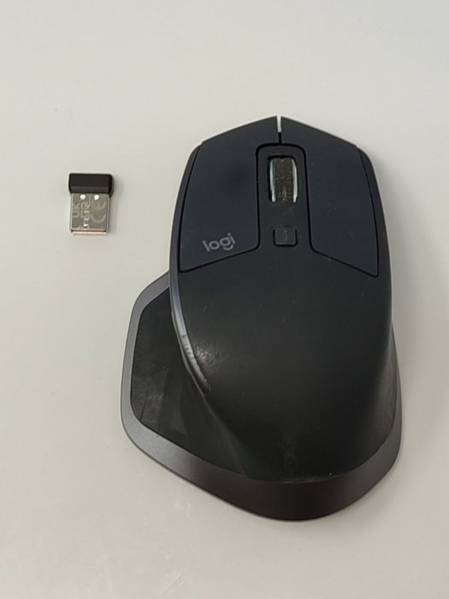 RRP £65.00 Logitech MX Master 2S Wireless Mouse, Multi-Device, Bluetooth or 2.4GHz Wireless with - Image 2 of 3