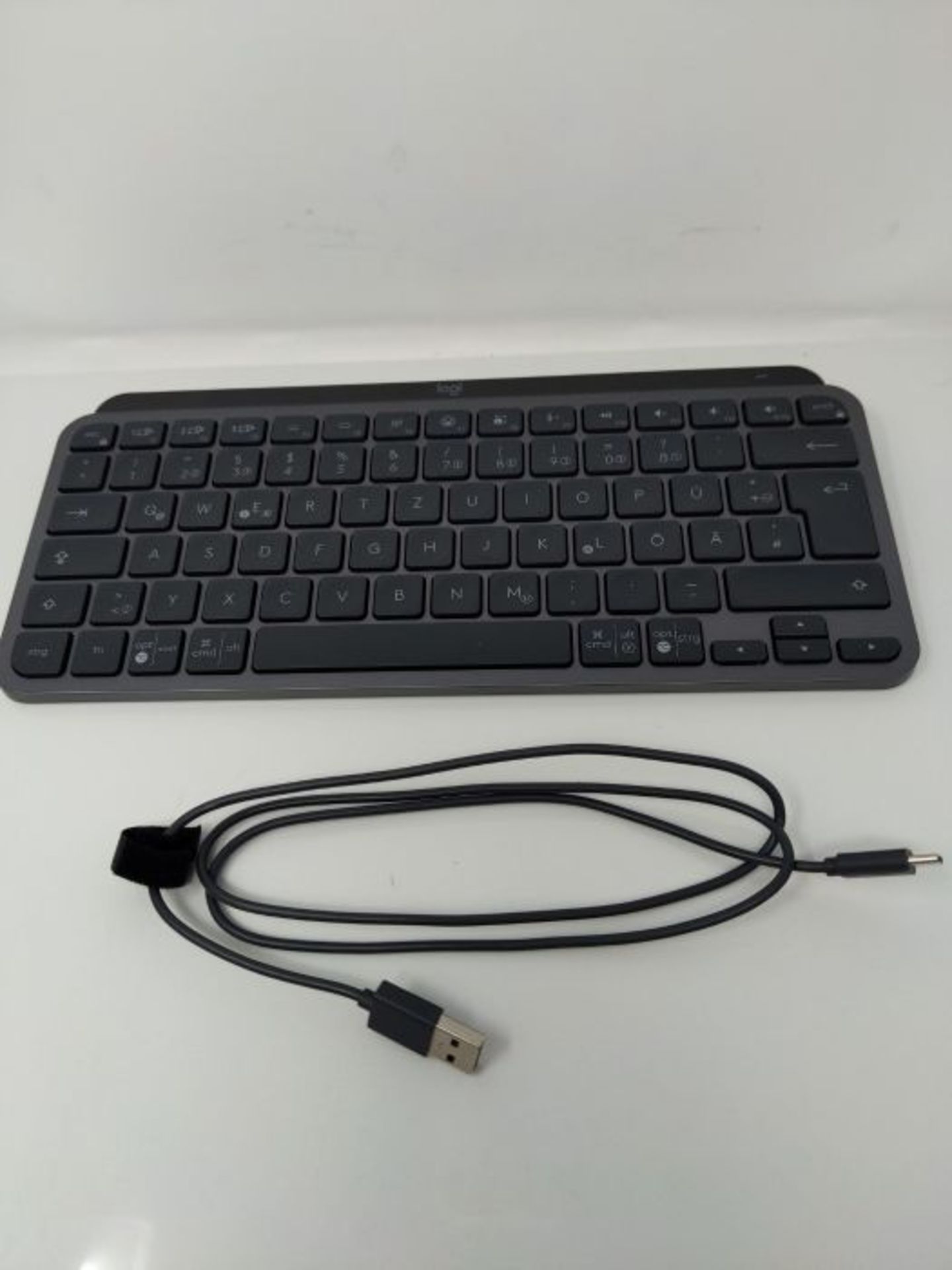 RRP £85.00 Logitech MX Keys Mini Kabellose Tastatur, Kompakt, Bluetooth, Hintergrundbeleuchtung, - Image 3 of 3