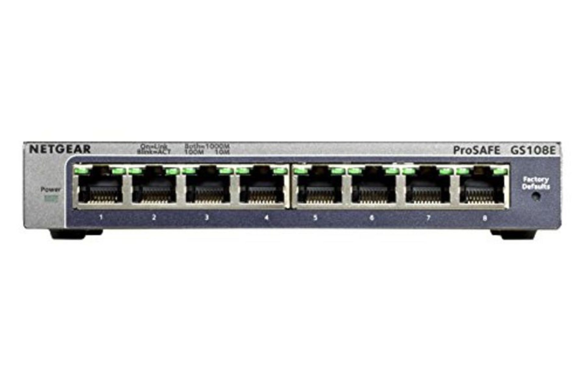 Netgear GS108E Managed Switch 8 Port Gigabit Ethernet LAN Switch Plus (Netzwerk Switch