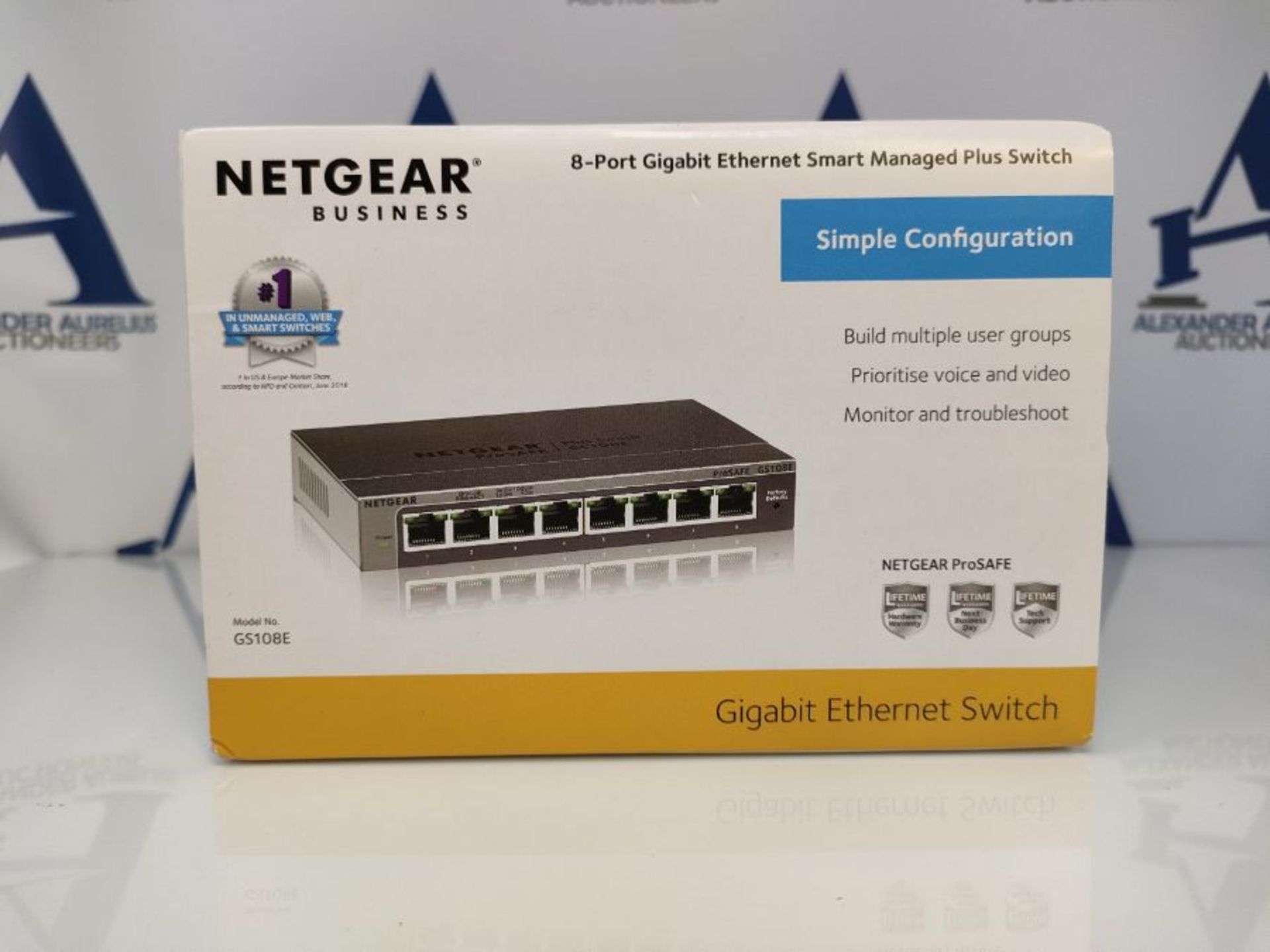 Netgear GS108E Managed Switch 8 Port Gigabit Ethernet LAN Switch Plus (Netzwerk Switch - Image 2 of 3