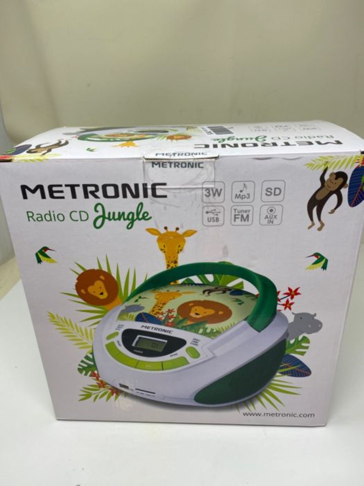 Metronic CD / MP3 Radio green/white - Image 2 of 3