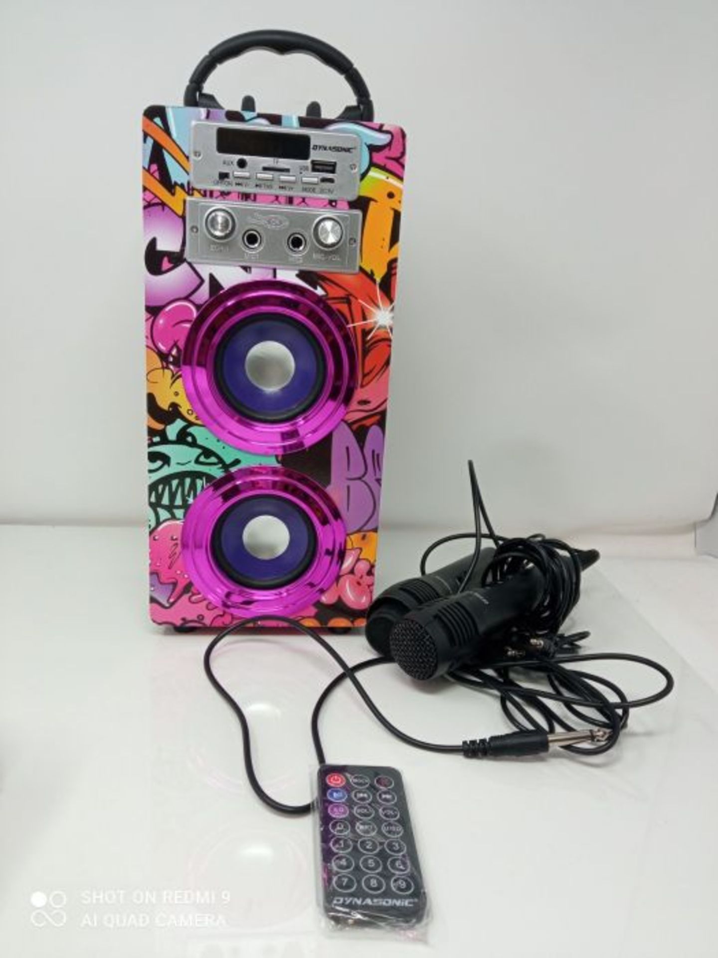 DYNASONIC - Cassa Bluetooth portatile (3a generazione) con modalitÃ  karaoke e micro - Image 3 of 3