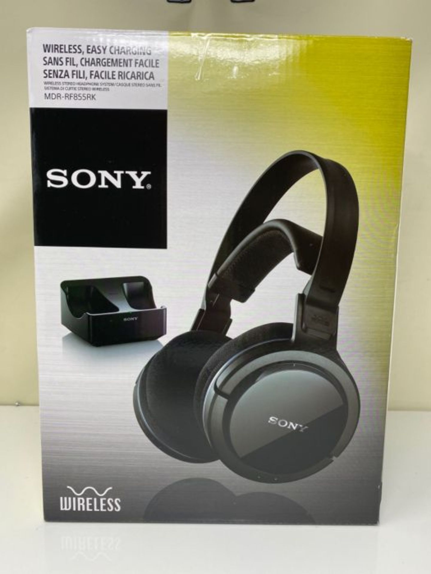 RRP £63.00 Sony MDRRF855RK, Black Closed Wireless Radio Headphones - Image 2 of 3