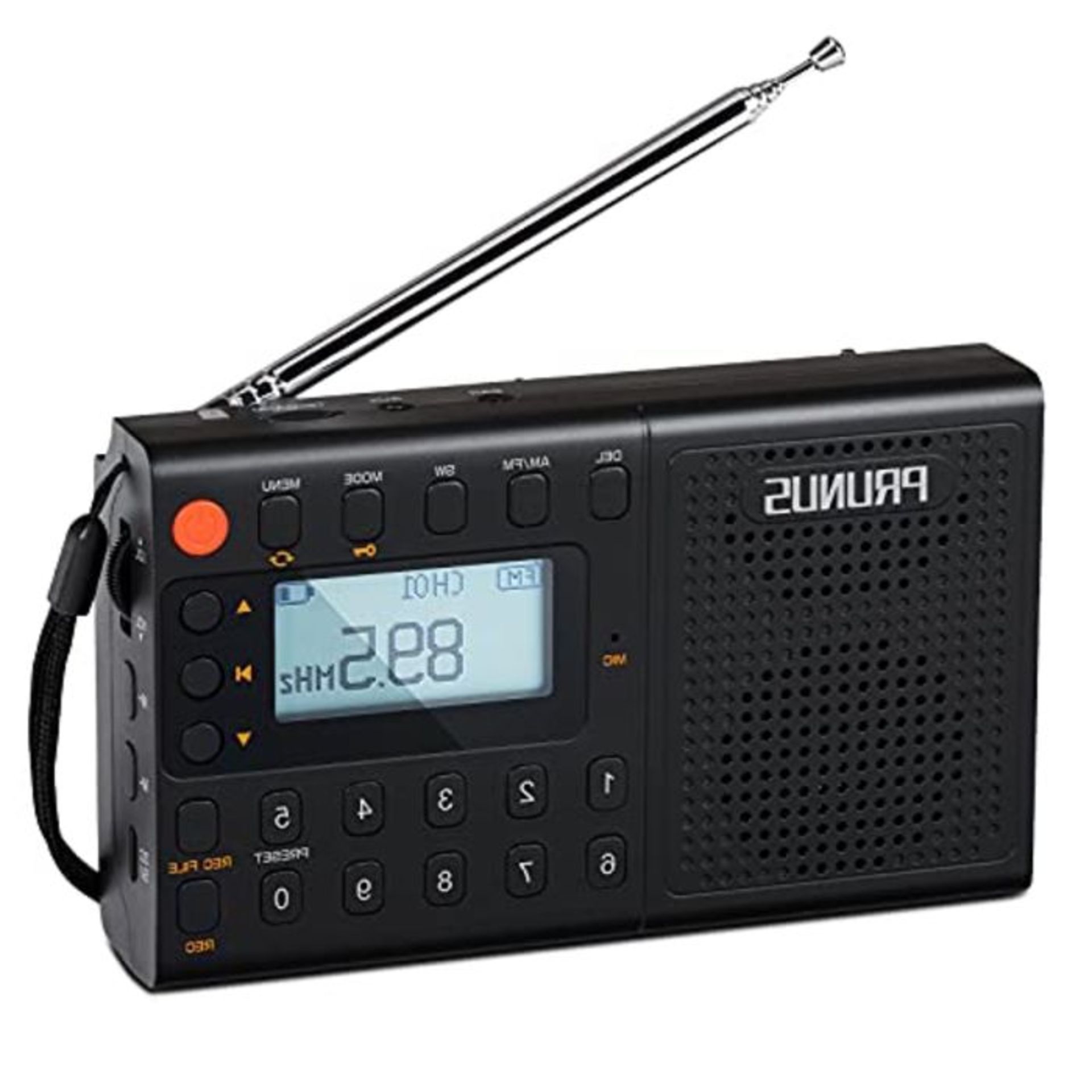 PRUNUS J-408 Kleines Radio mit Batterie