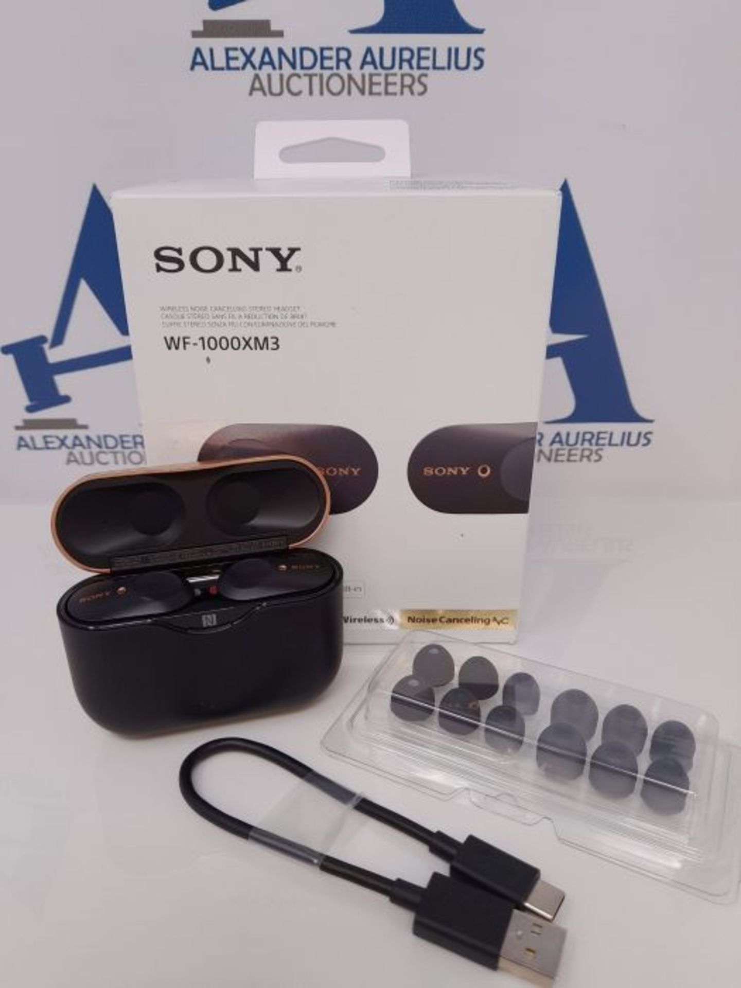 RRP £170.00 Sony WF-1000XM3 Truly Wireless Noise Cancelling Headphones with Mic, up to 32H battery - Image 2 of 3