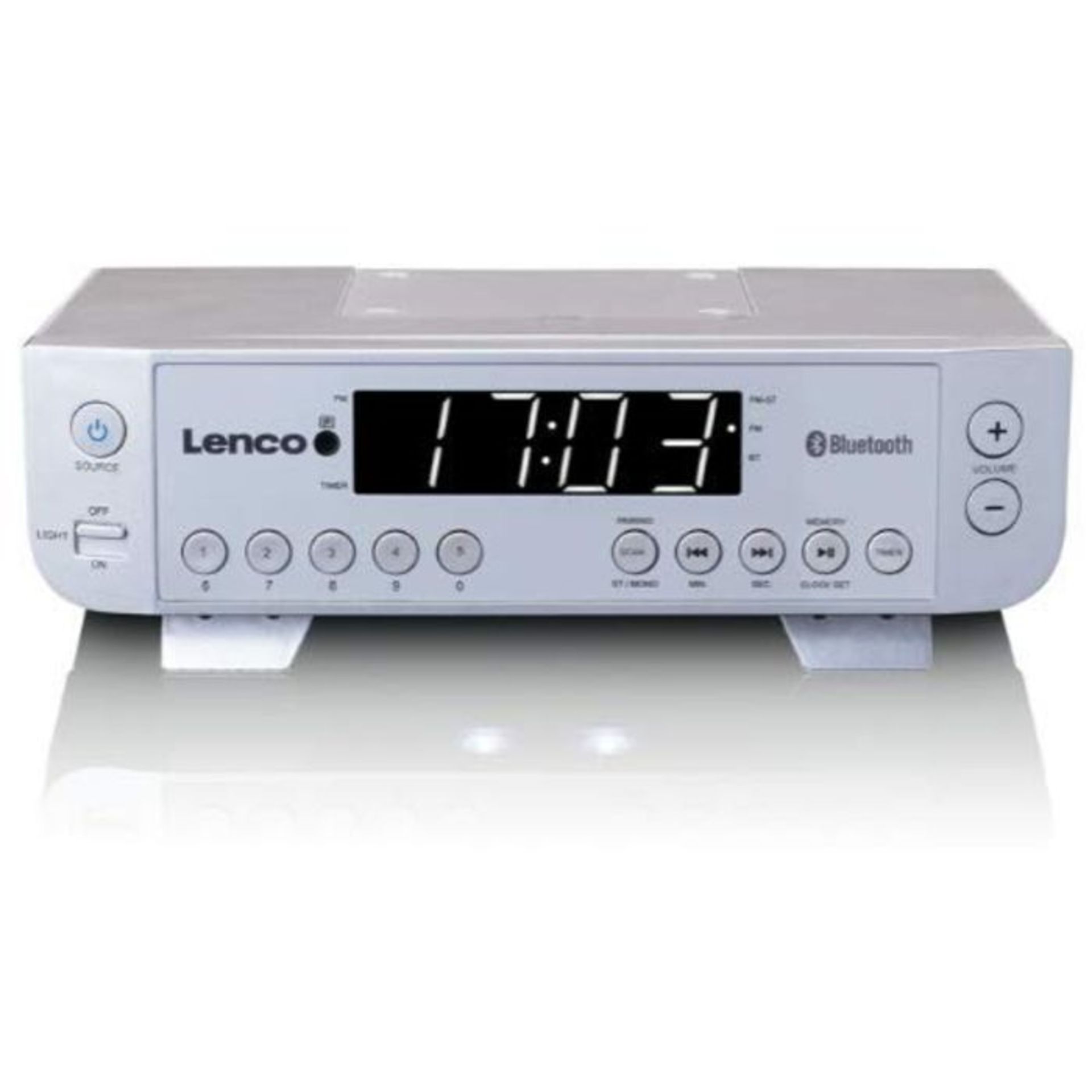 Lenco KCR-100 silber Lenco KCR-100 silber Küchenradio mit Bluetooth silber