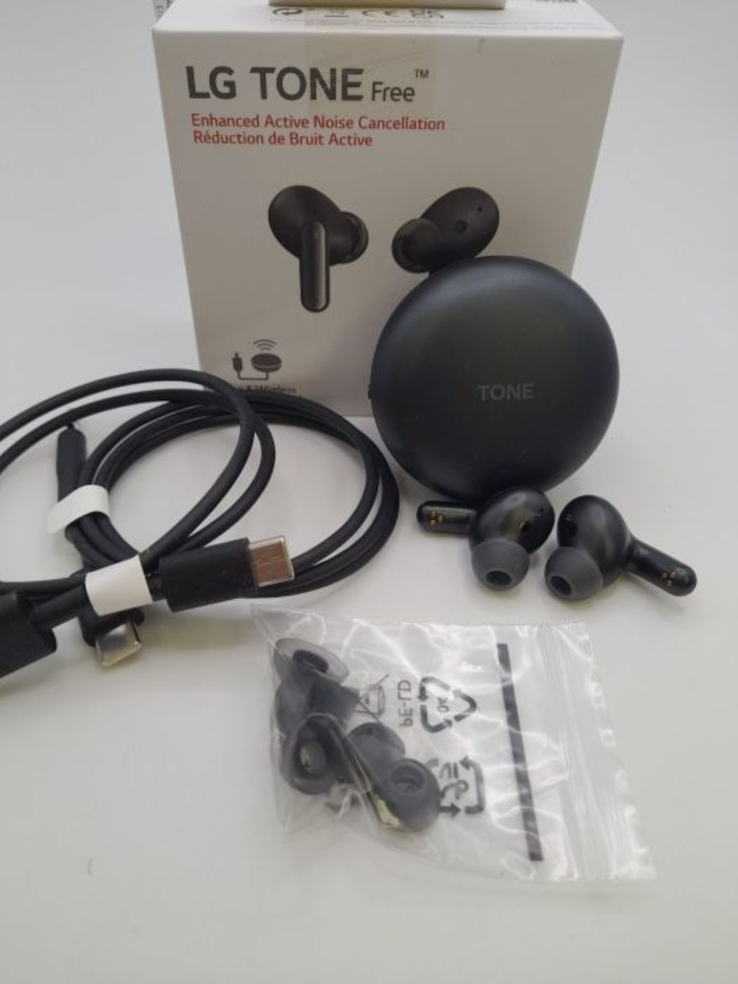 RRP £175.00 LG Electronics Tone Free DFP9 Earbuds, Active Noise Cancelling, Wireless Bluetooth In- - Image 3 of 3