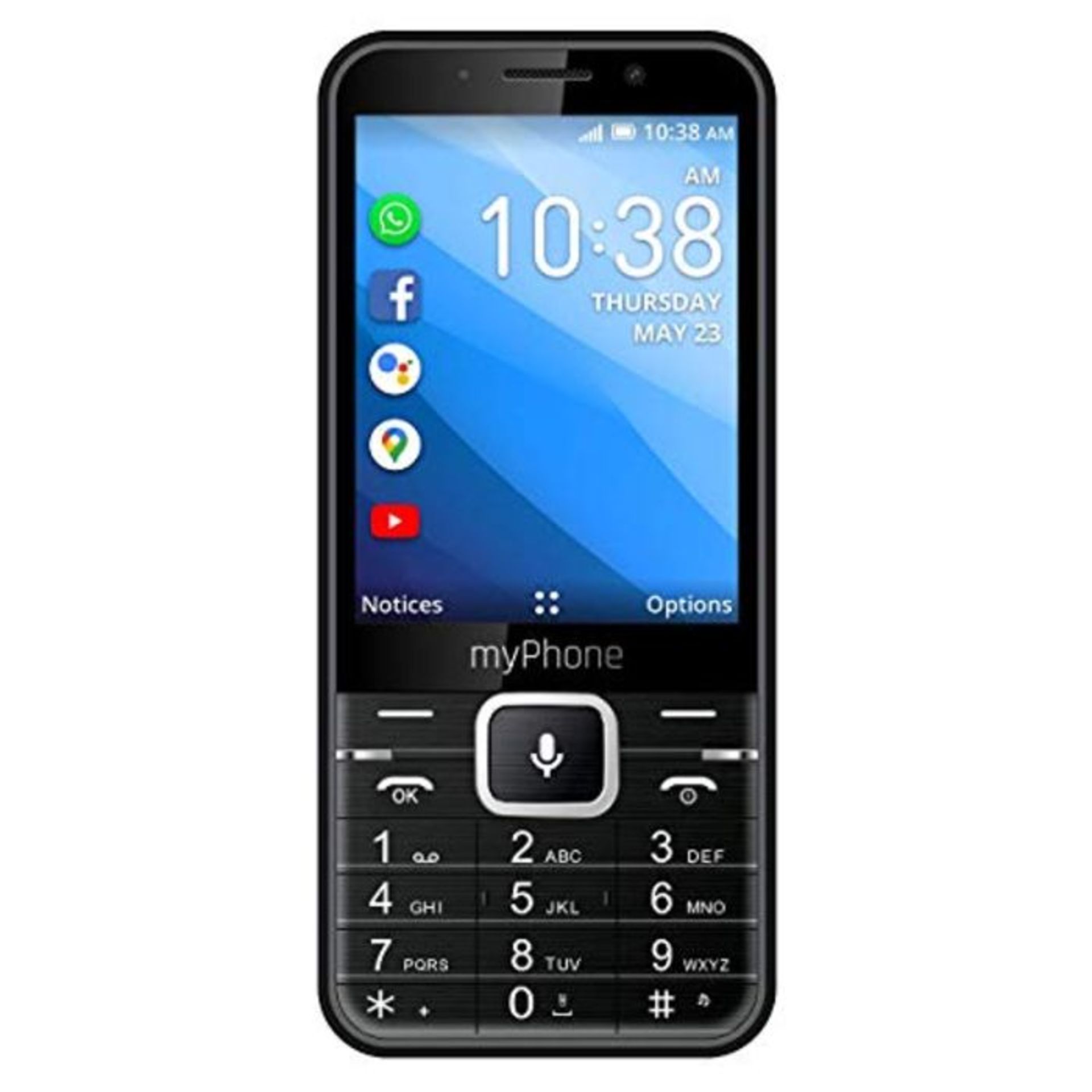 RRP £58.00 myPhone Up Smart Phone with Whatsapp, Facebook, Google Apps, 3.2 inches, Mega Battery