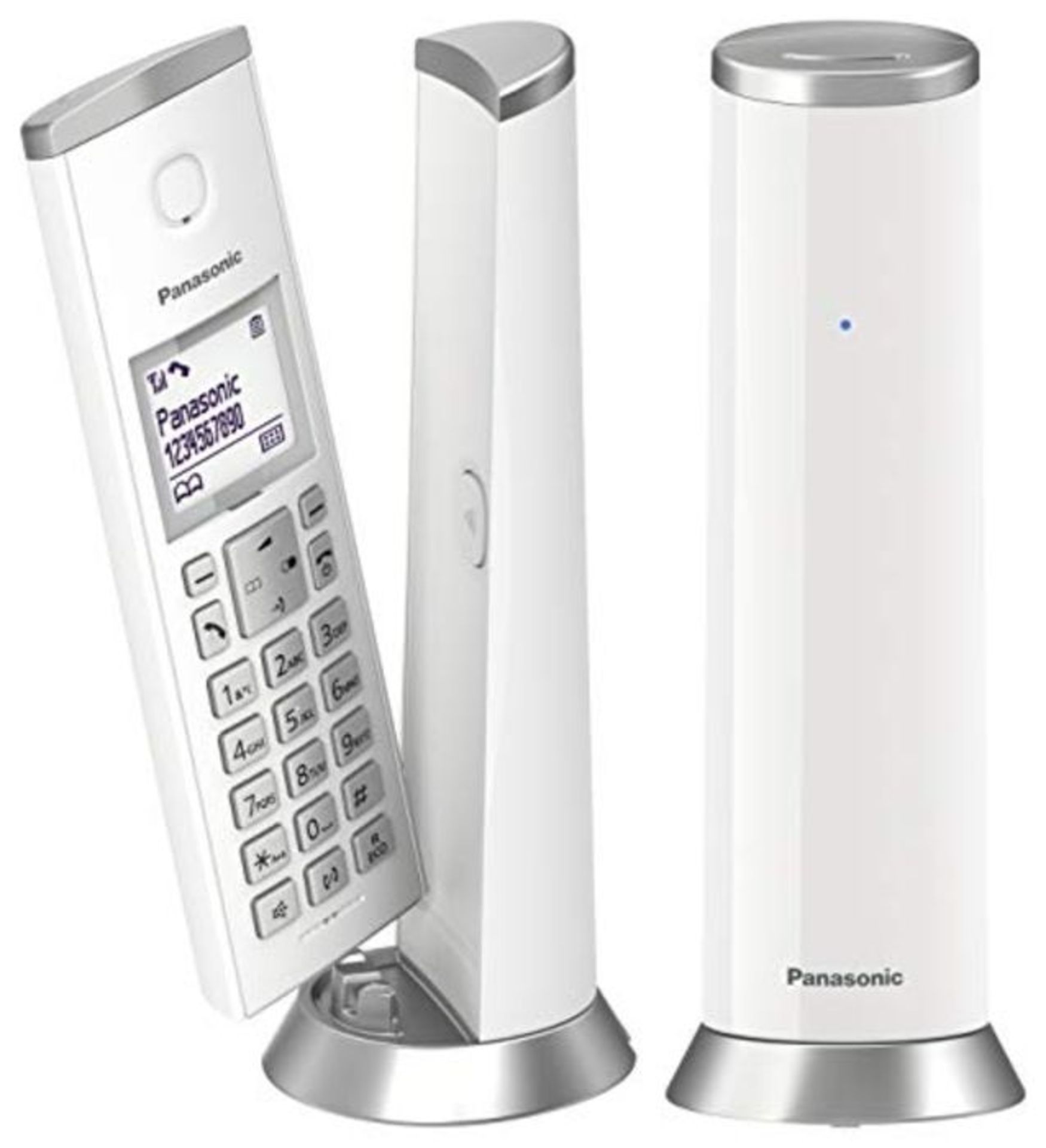 RRP £55.00 Panasonic KX-TGK212 Cordless DECT Block Unwanted Calls ECO Function, White