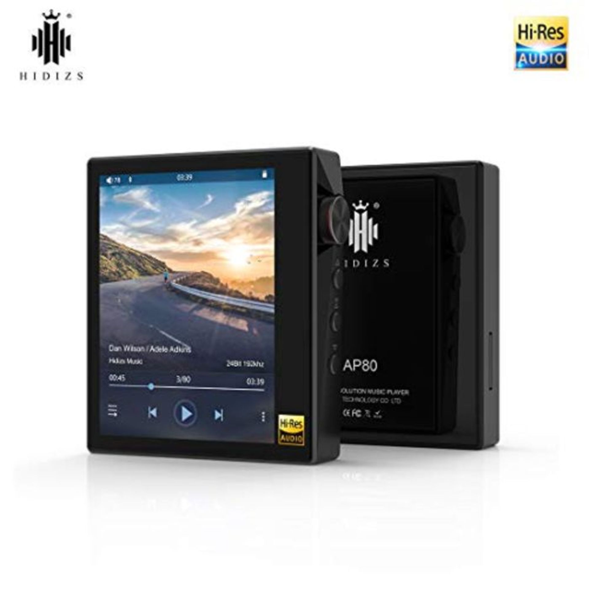 RRP £155.00 HIDIZS AP80 High Resolution Lossless MP3 Music Player with LDAC/aptX/FLAC/Hi-Res Audio