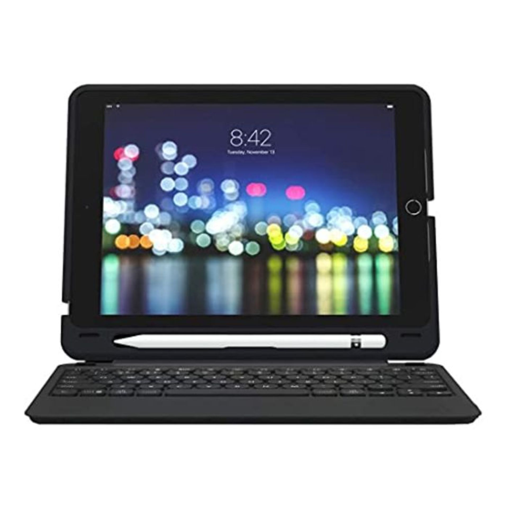 RRP £67.00 ZAGG Slim Book Go - Bluetooth Keyboard and Case - Made for Apple iPad 10.2" - Black (U