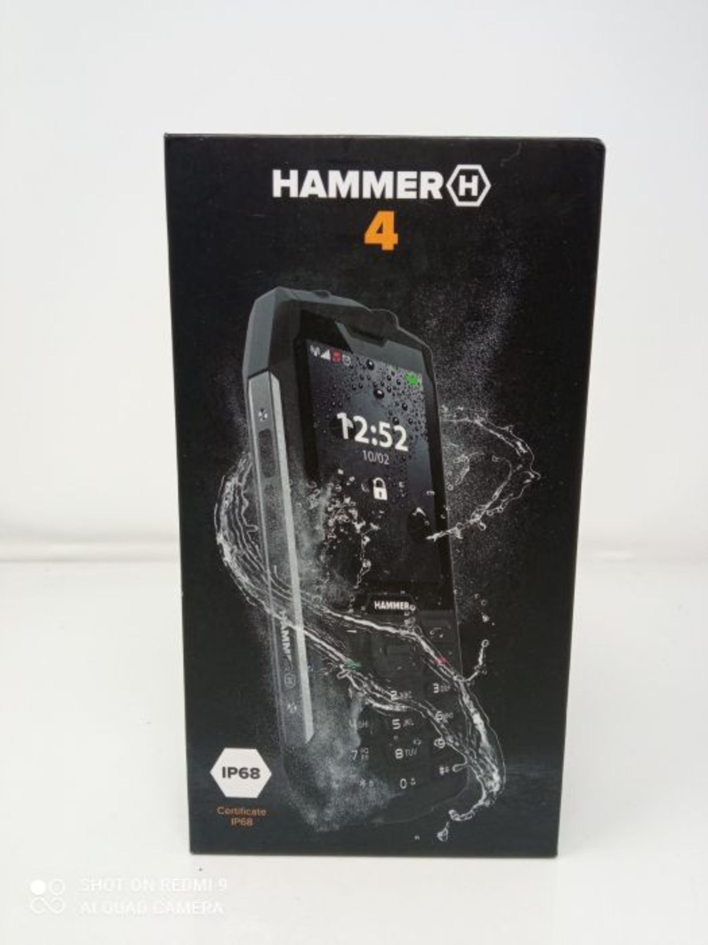 RRP £59.00 Hammer H 4 TÃ©lephone Portable Incassable DebloquÃ© IP68 RÃ©sistant Etanche Anti - Image 2 of 3