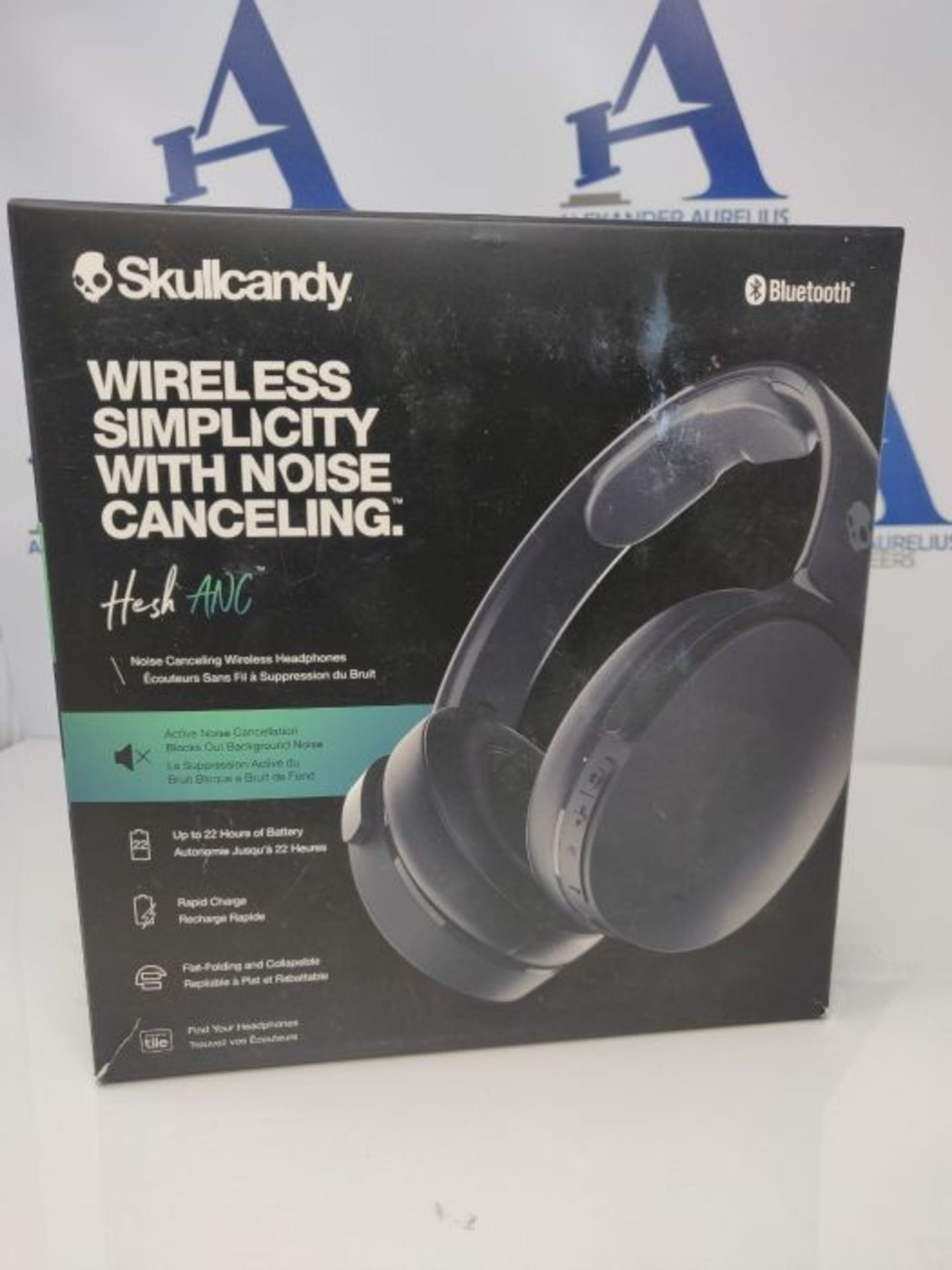 RRP £133.00 SKULLCANDY Hesh ANC Wireless Over-Ear Headphones - True Black - Image 2 of 3