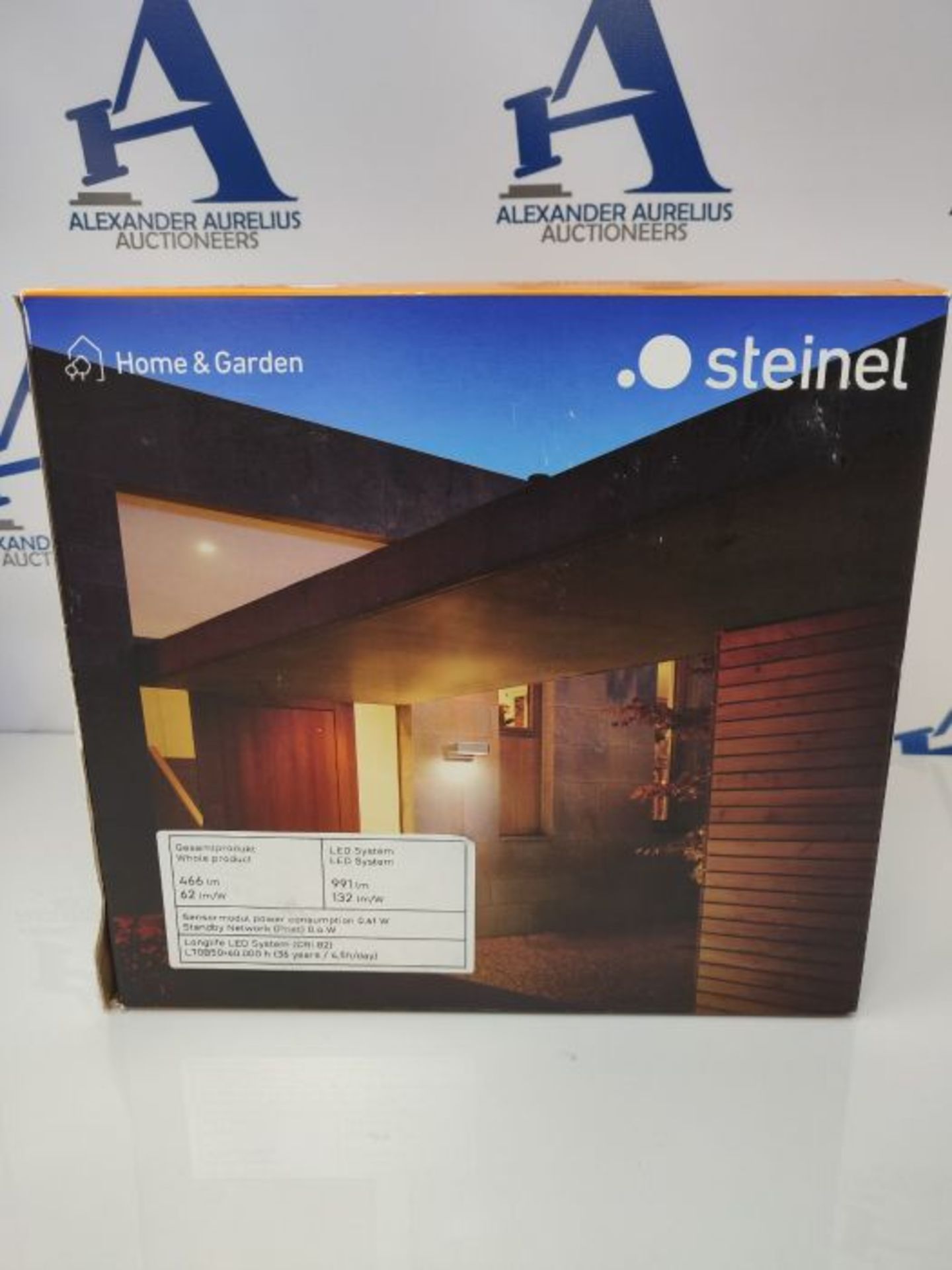 RRP £125.00 Steinel Outdoor Light L 800 SC Anthracite, LED Wall Lamp, 160° Motion Detector, Netwo - Image 2 of 3