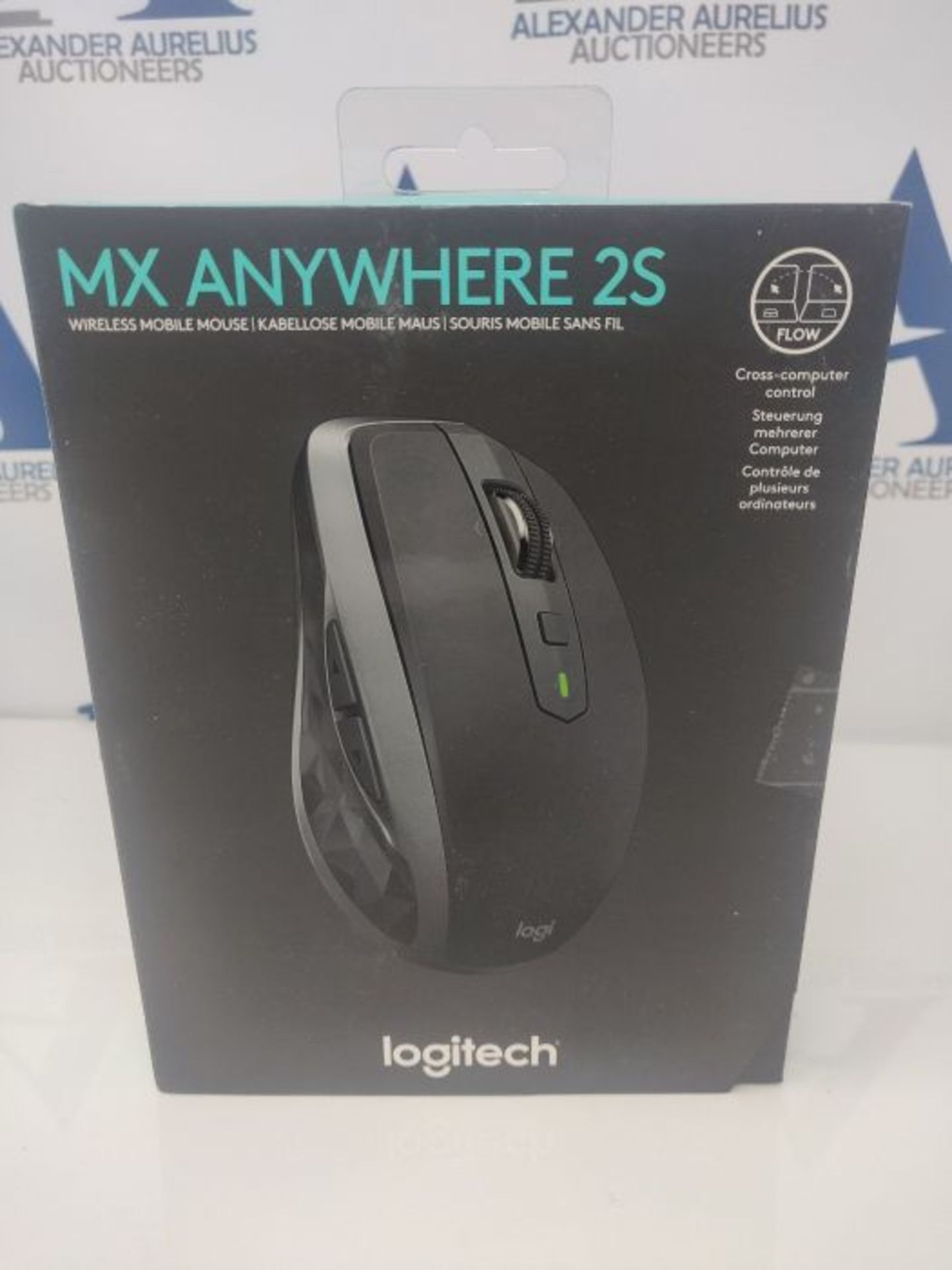 RRP £68.00 Logitech MX Anywhere 2S Wireless Mouse, Multi-Device, Bluetooth and 2.4 GHz with USB U - Image 2 of 3