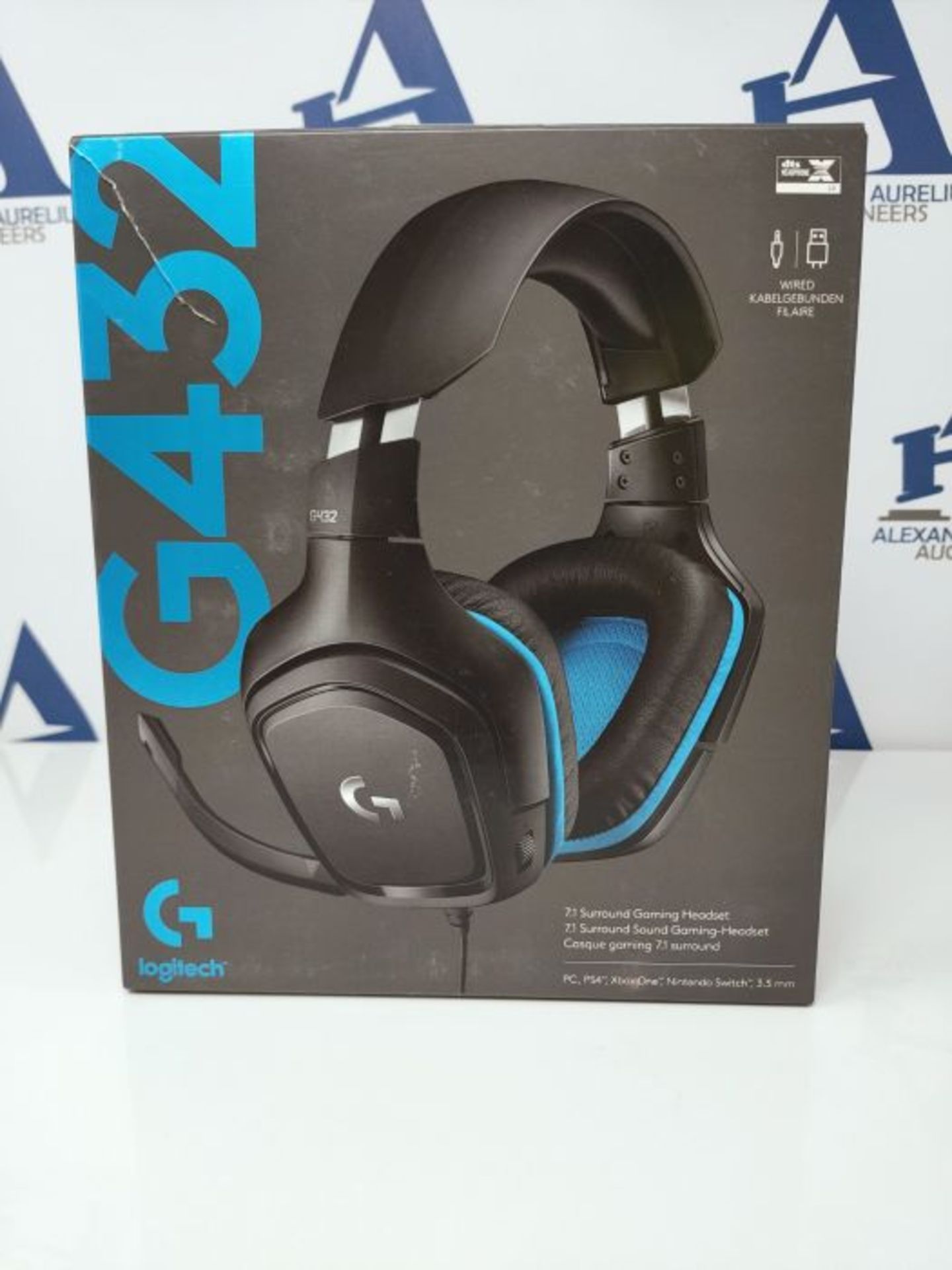 RRP £52.00 Logitech G432 kabelgebundenes Gaming-Headset, 7.1 Surround Sound, DTS Headphone:X 2.0, - Image 2 of 3