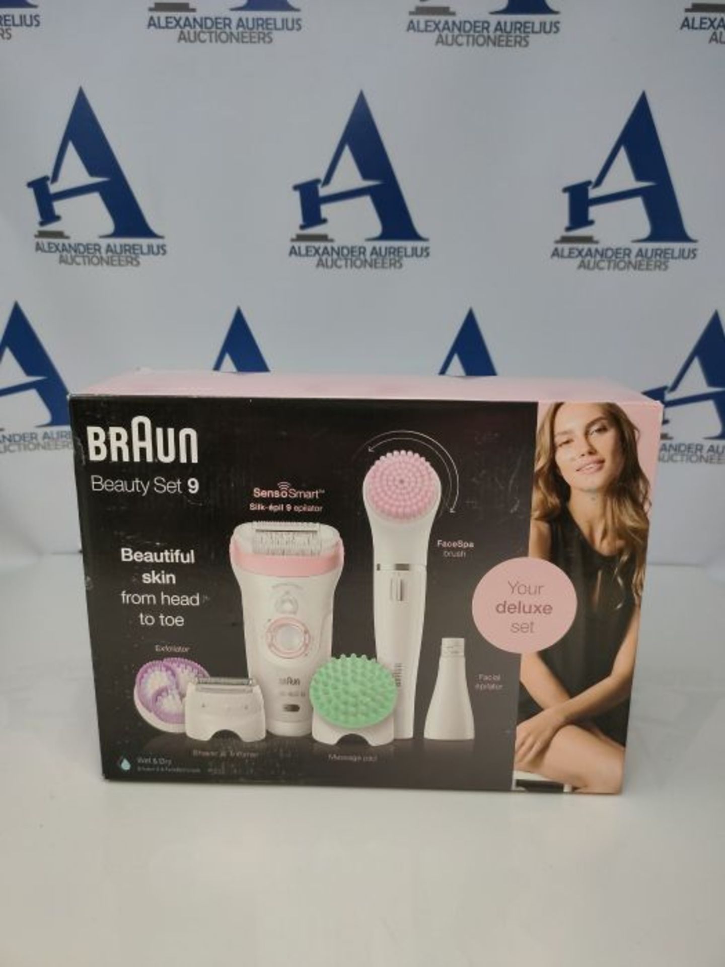 RRP £154.00 Braun Silk-épil Beauty Set 9 9-995 Deluxe 9-in-1 Cordless Wet & Dry Hair Removal - Ep - Image 2 of 3