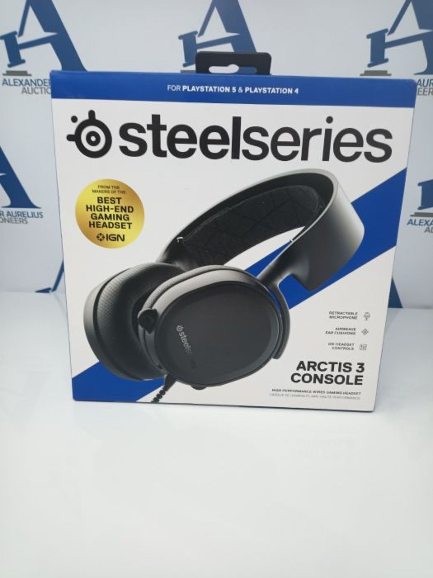 RRP £56.00 SteelSeries Arctis 3 Console - Stereo Wired Gaming Headset for PlayStation 5, PS4, Xbo - Image 2 of 3