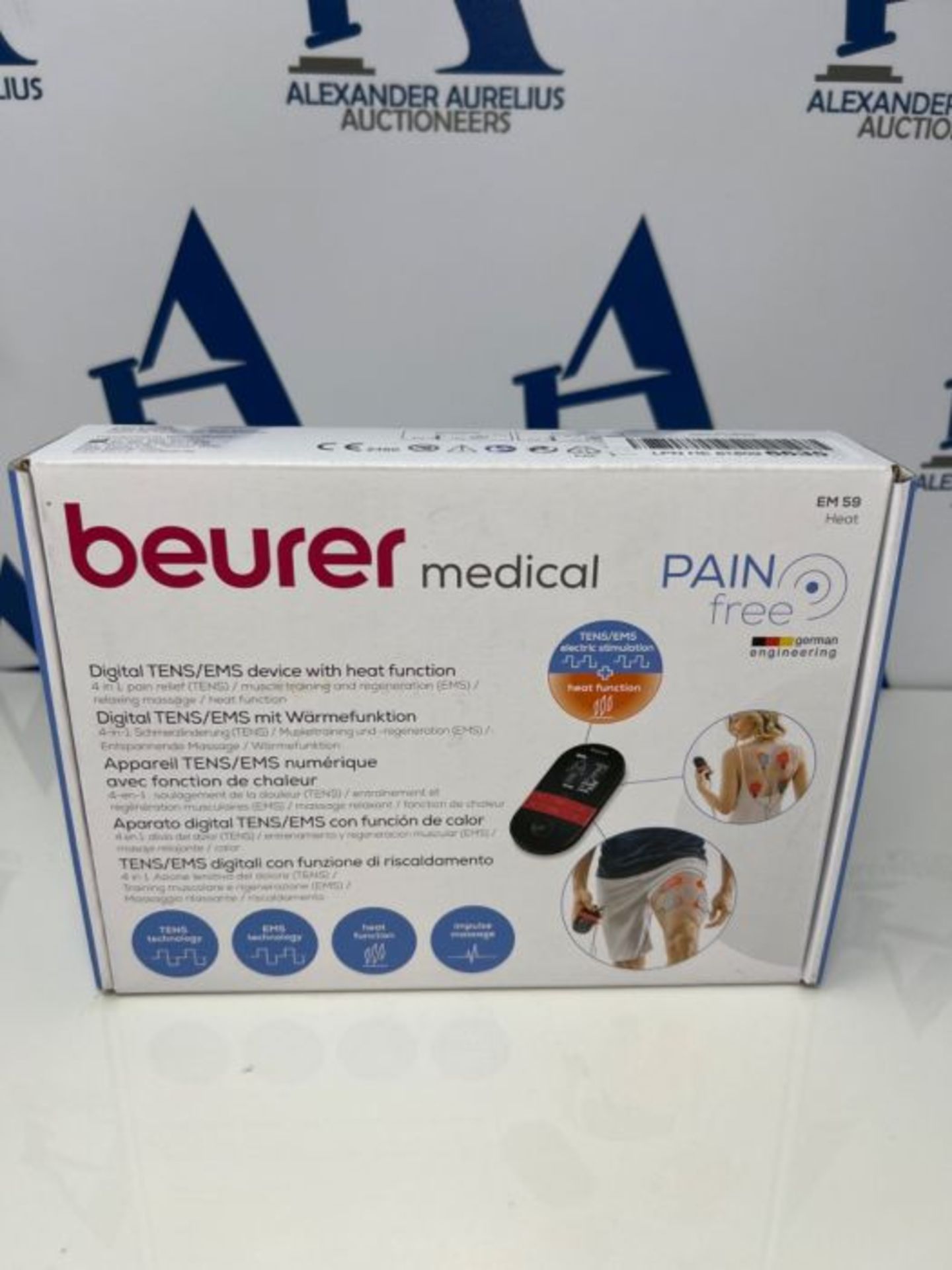 RRP £100.00 Beurer EM59 Digital TENS/EMS Device with Heat | 4-in-1 stimulation device for pain the - Image 2 of 3