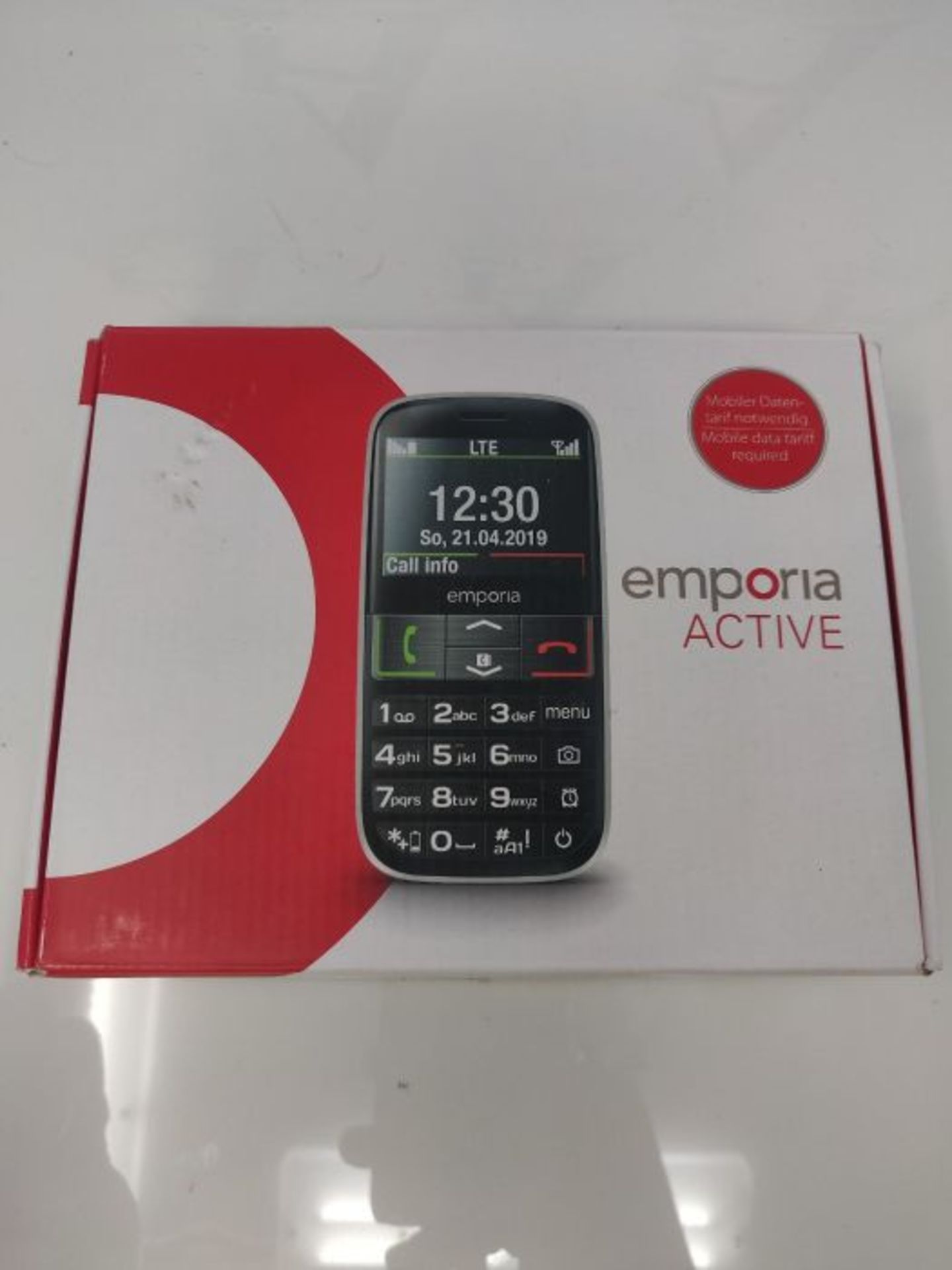 RRP £55.00 Emporia Active 4G - Mobile Phone, Black - Image 2 of 3