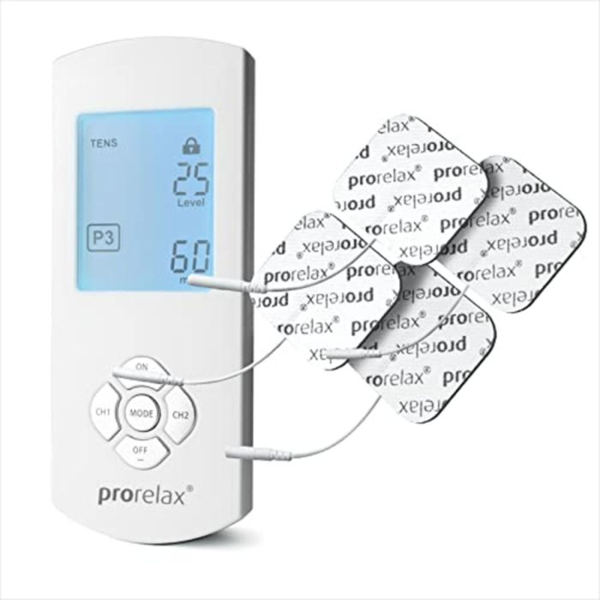 prorelax TENS/EMS Duo Comfort | electrostimulation device | 2 therapies with one devic
