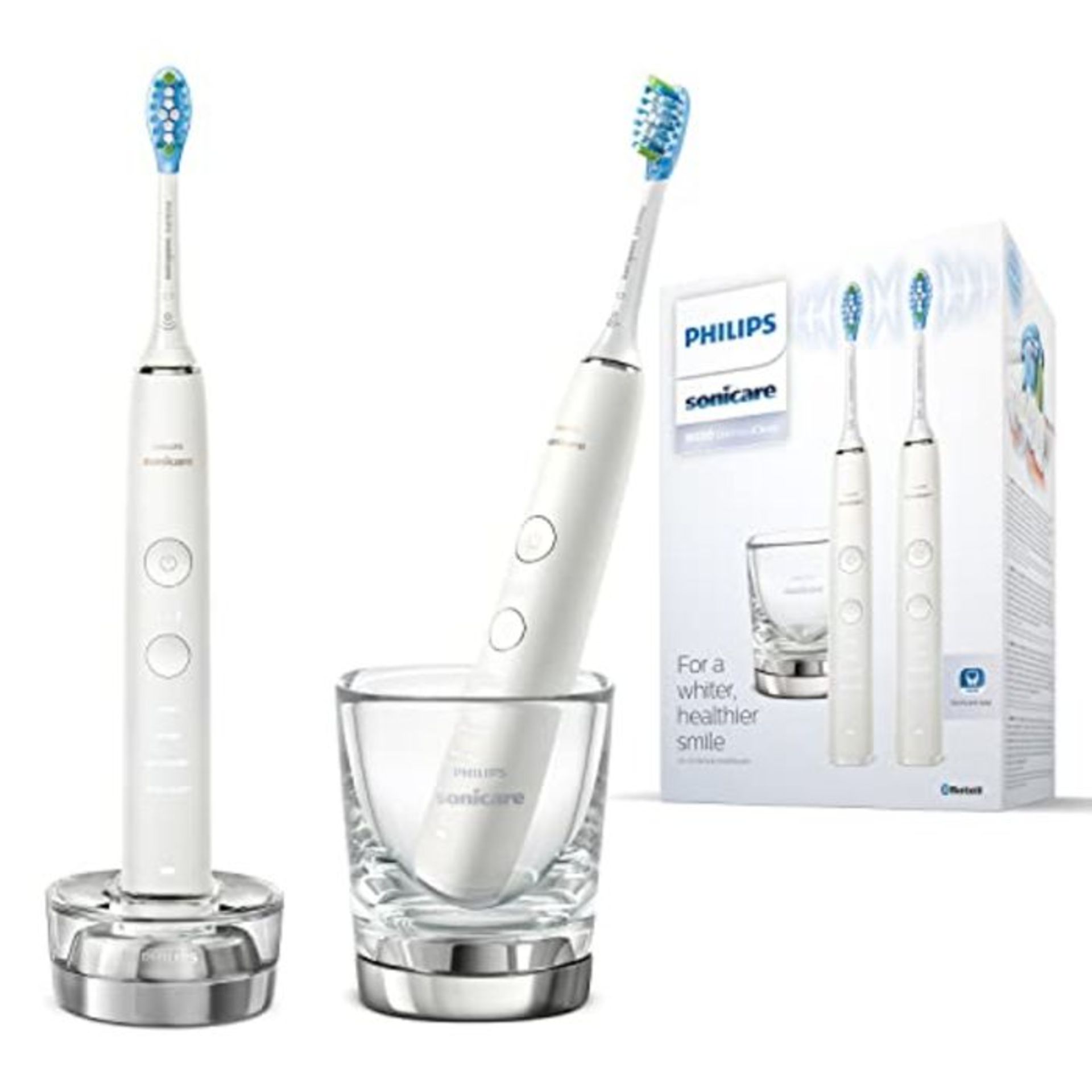 RRP £241.00 Philips Diamondclean 9000 Series 2 Electric Toothbrushes White