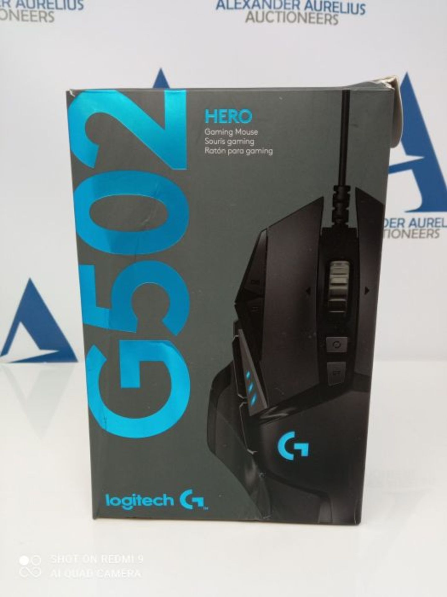 RRP £59.00 Logitech G502 HERO Souris Gamer Filaire Haute Performance, Capteur Gaming HERO 25K, 25 - Image 2 of 3