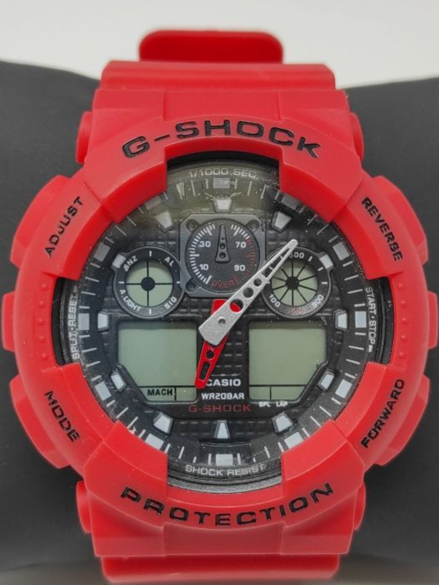 RRP £84.00 [REPLICA] Casio G-Shock Herren Harz Uhrenarmband GA-100B-4AER - Image 3 of 3