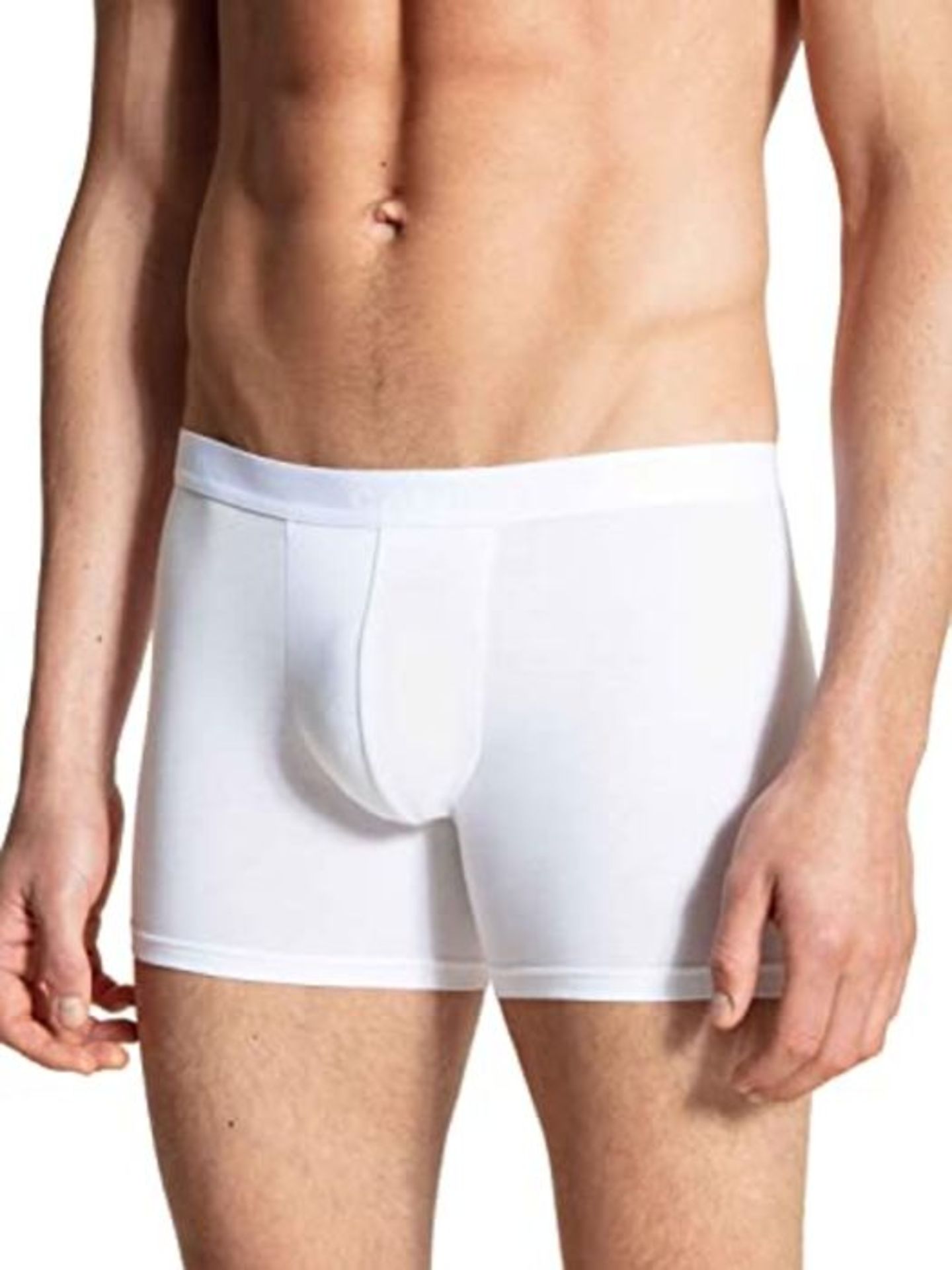 Calida Men's Natural Benefit Boxer Shorts, White (Weiss 001), X-Large