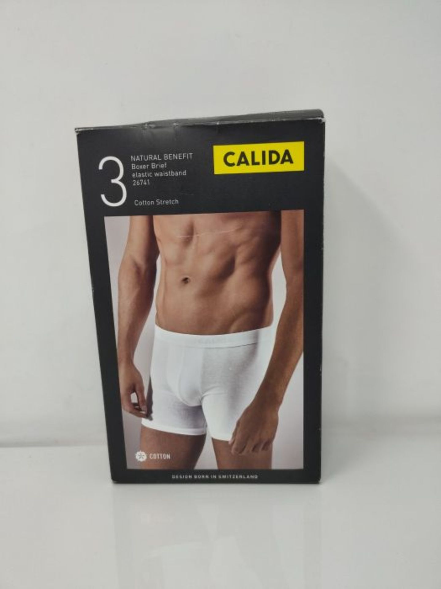 Calida Men's Natural Benefit Boxer Shorts, White (Weiss 001), X-Large - Image 2 of 3