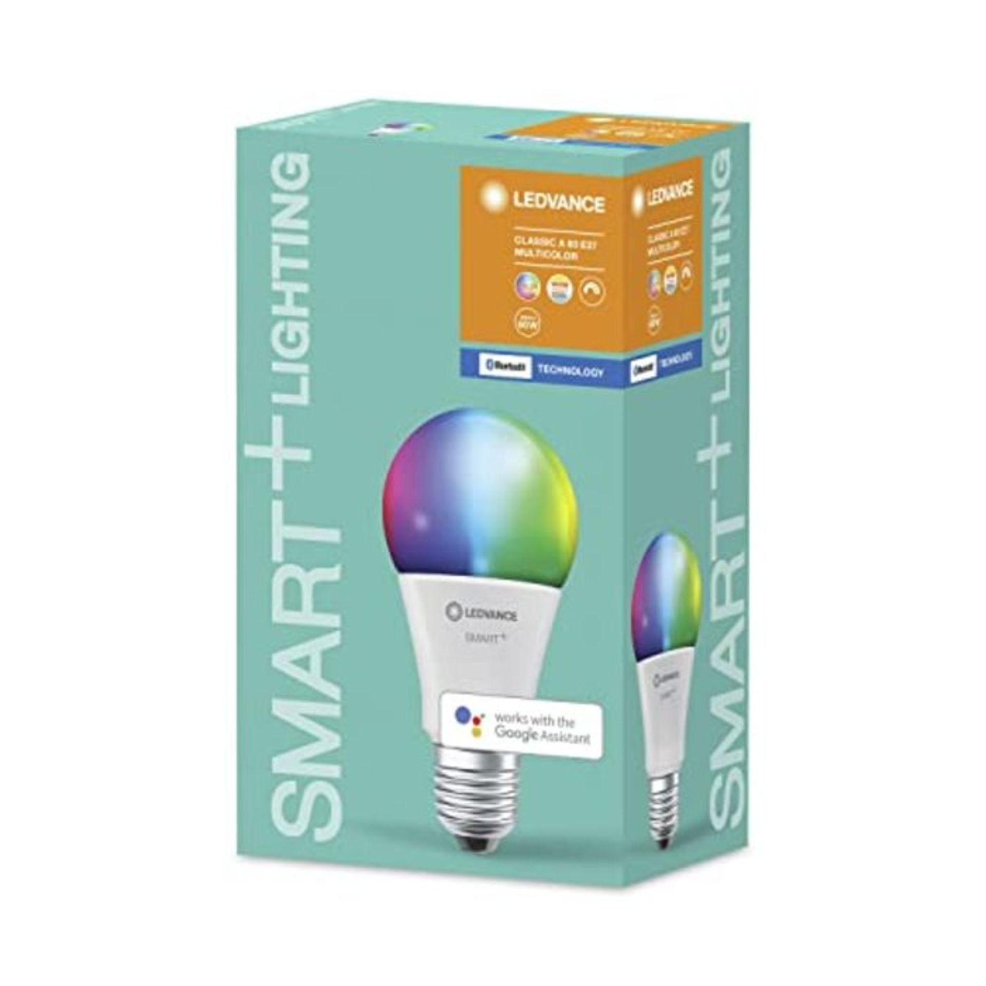LEDVANCE Smart LED Lamp With Bluetooth Technology, E27 Socket, Changeable Light Color