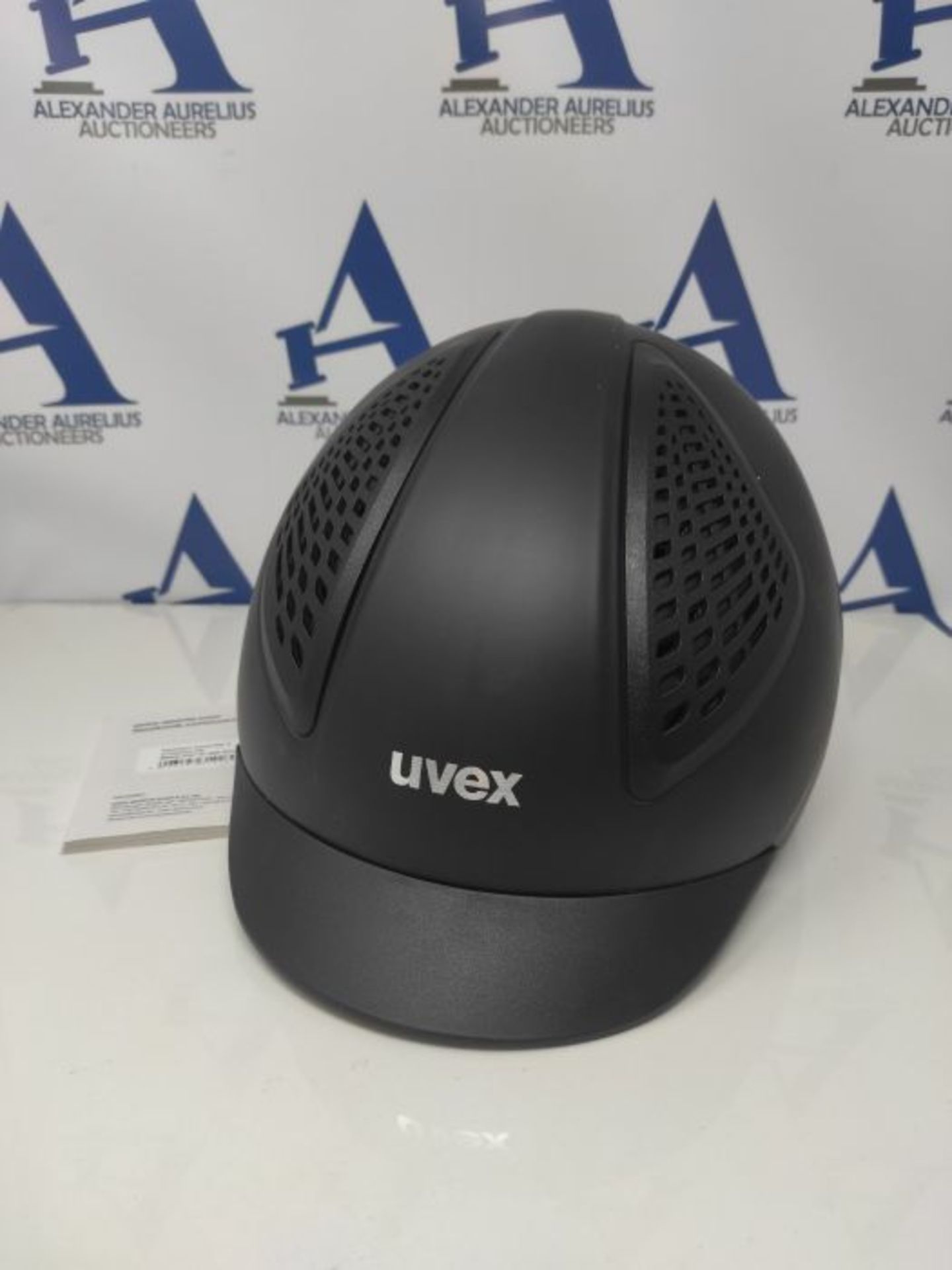 RRP £62.00 Uvex Unisex-Adult, exxential II riding helmet, black mat, 57-59 cm - Image 2 of 2
