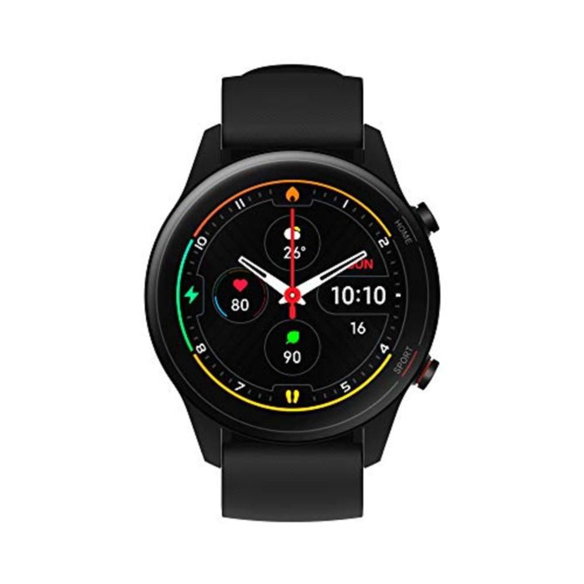 RRP £148.00 Xiaomi Mi Watch Black - Smart Sport Watch, 1.39 Inch Anti-Scratch AMOLED, GPS, SPO2, 1