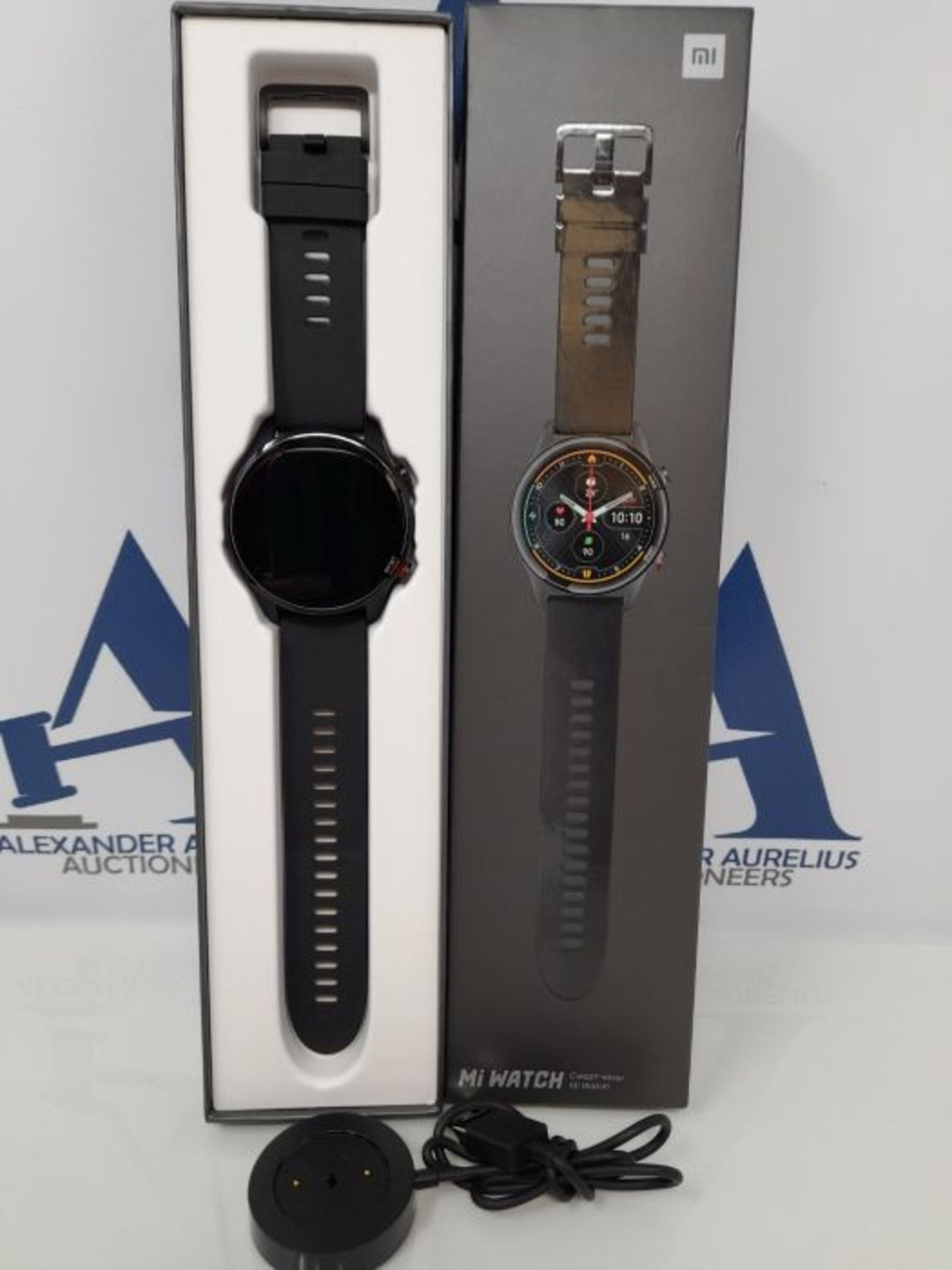 RRP £148.00 Xiaomi Mi Watch Black - Smart Sport Watch, 1.39 Inch Anti-Scratch AMOLED, GPS, SPO2, 1 - Image 2 of 3