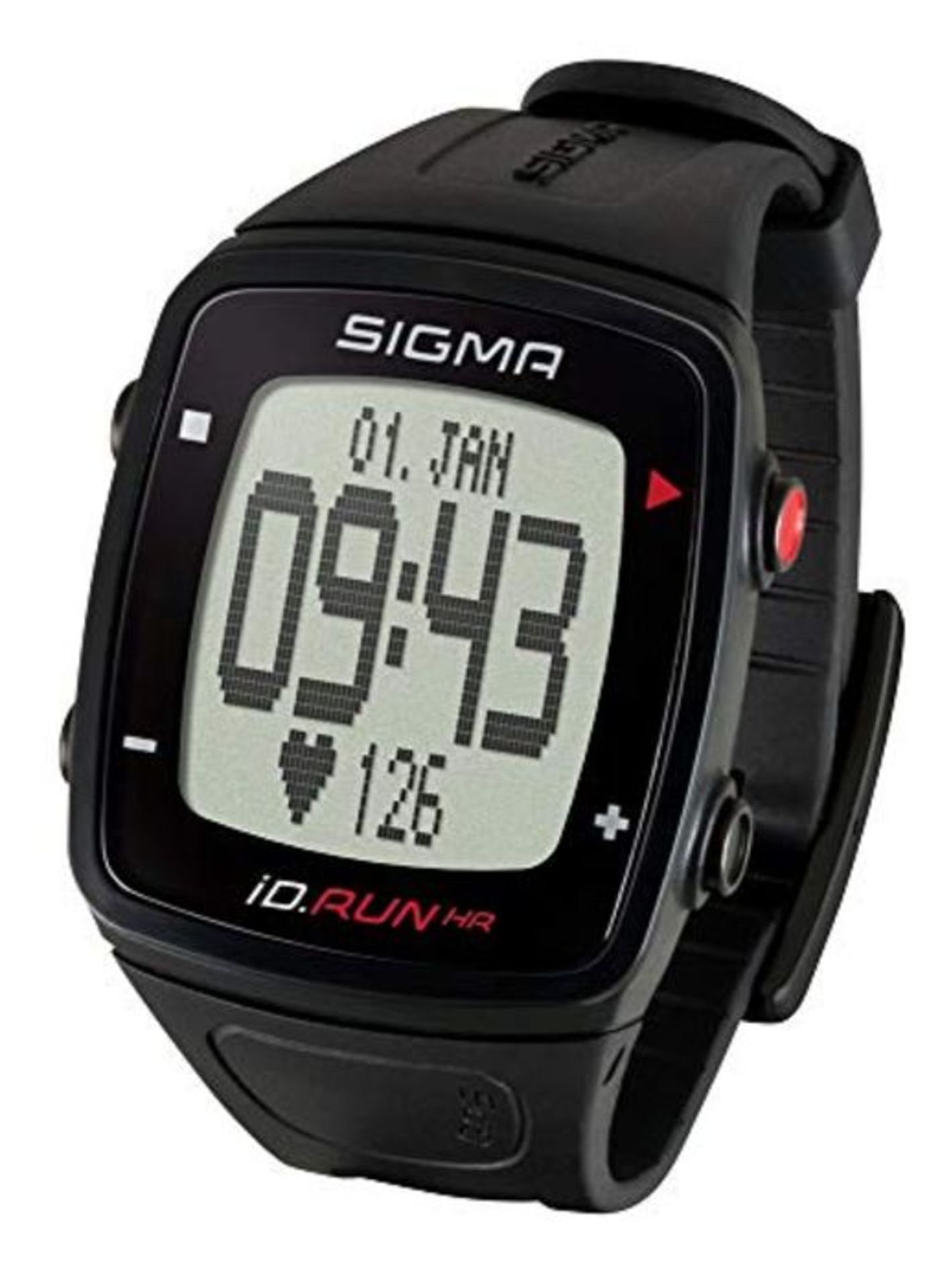 SIGMA SPORT Pulsuhr iD.RUN HR Black, GPS-Laufuhr, Handgelenk-Pulsmessung, Activity Tra